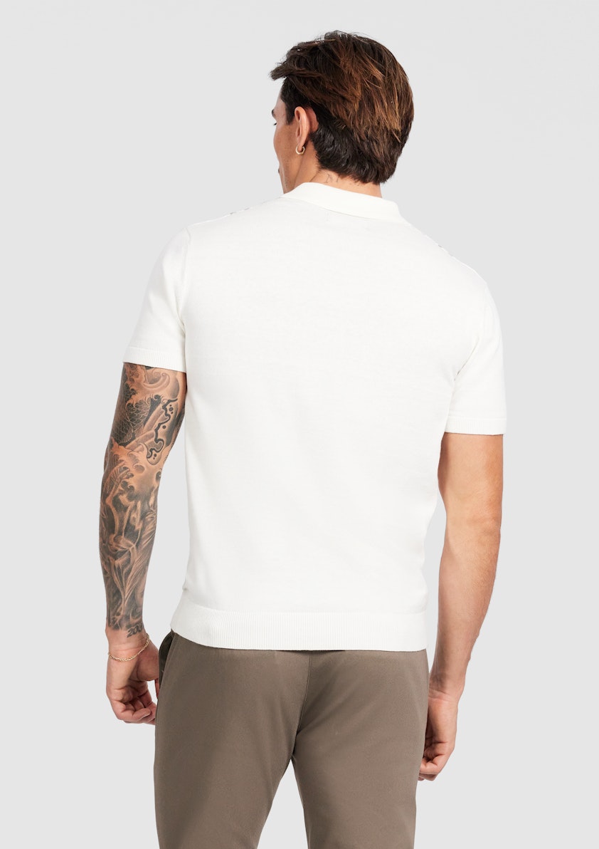 Dixon Stripe Knit Polo