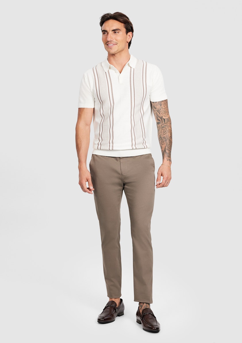Dixon Stripe Knit Polo