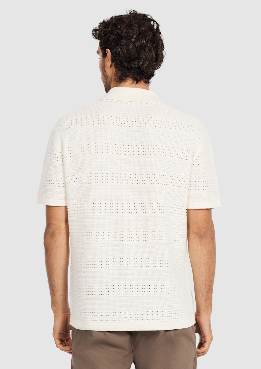 Ivory Patras Knit Polo