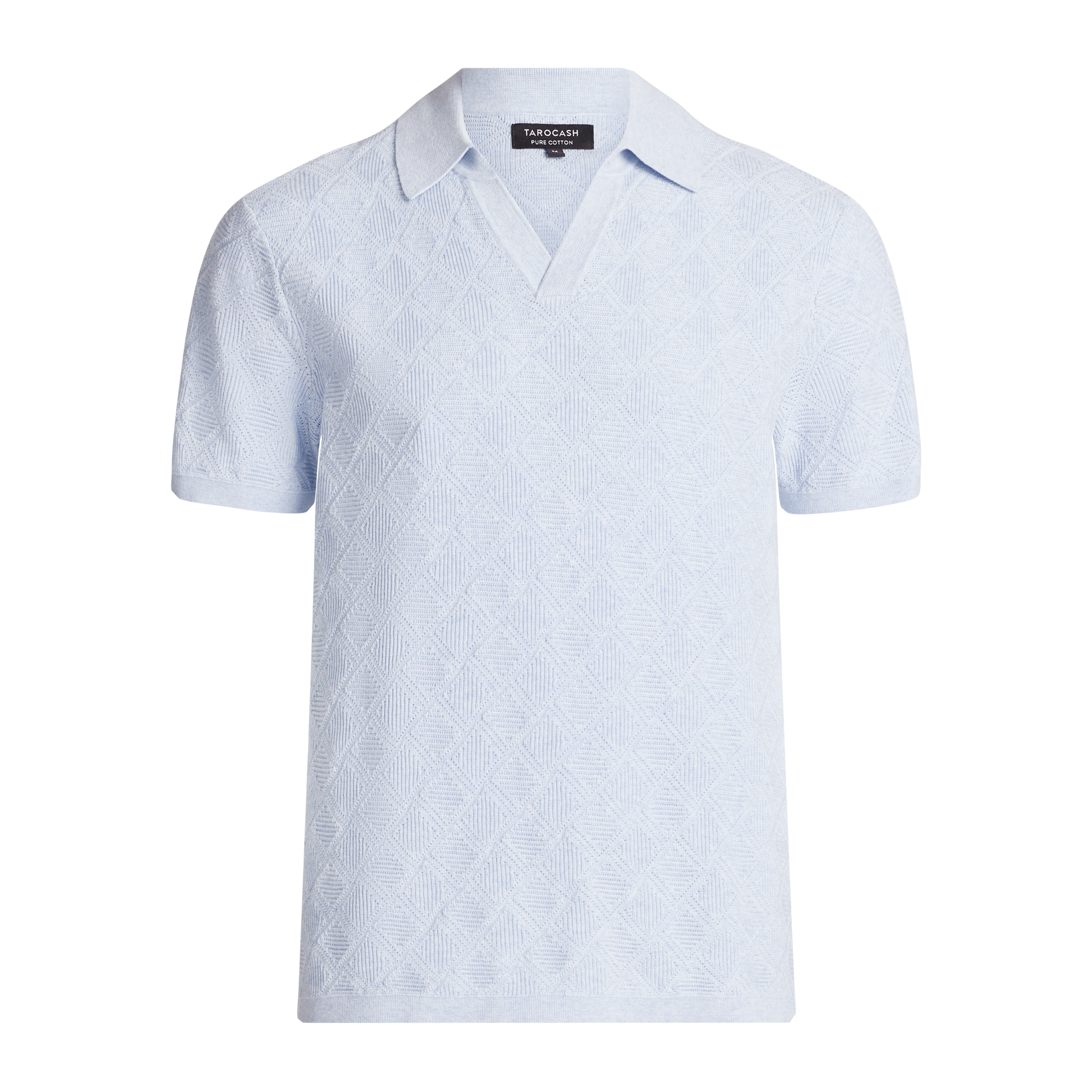 Light Blue Leone Knit Polo