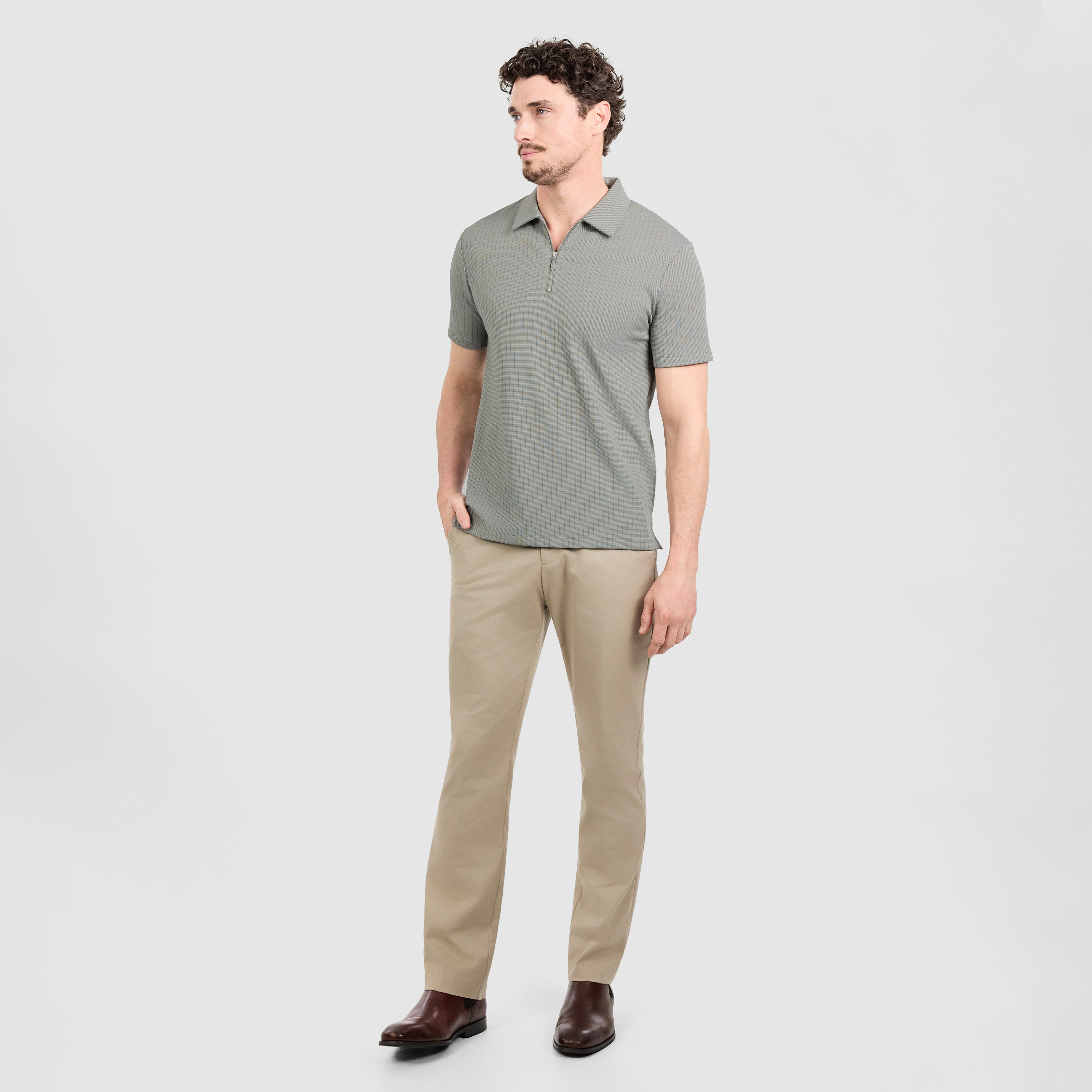 Dempsey Zip Polo