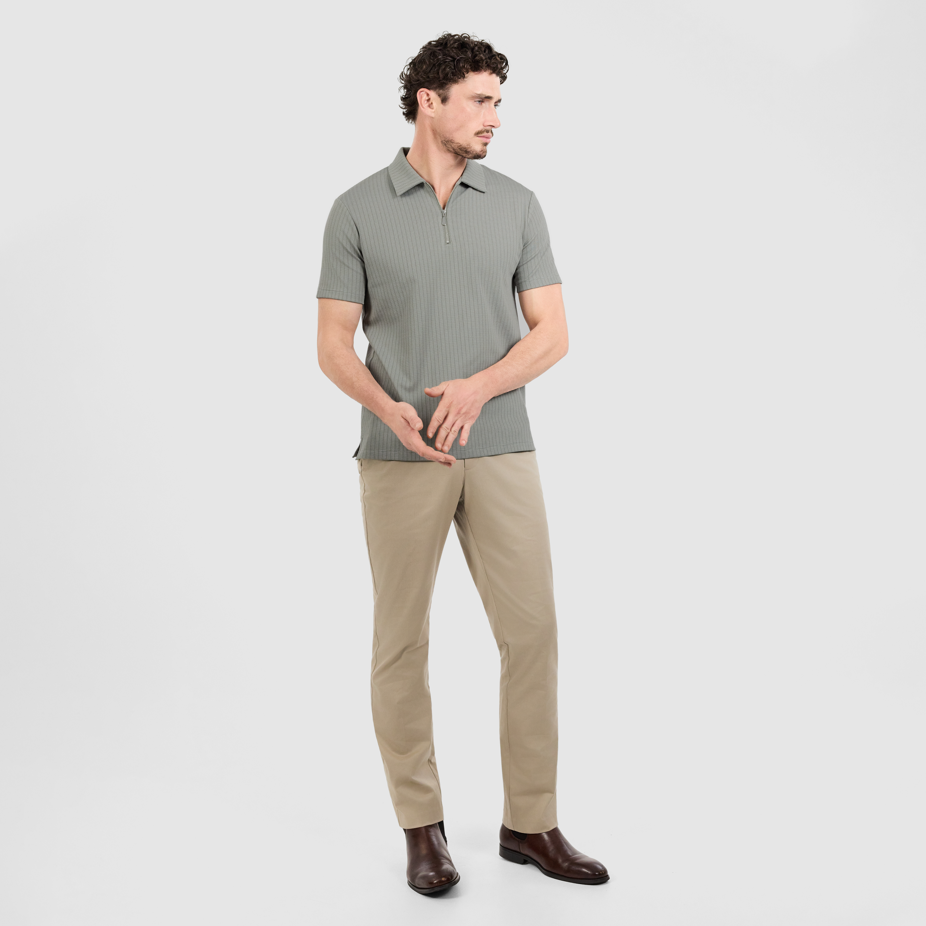 Dempsey Zip Polo