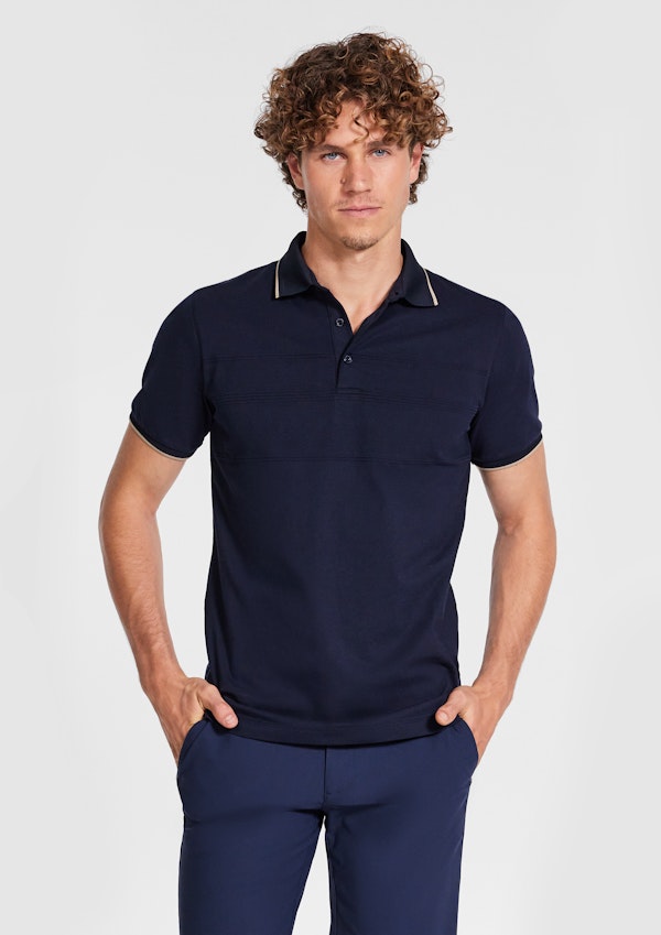 Byram Stripe Tech Polo