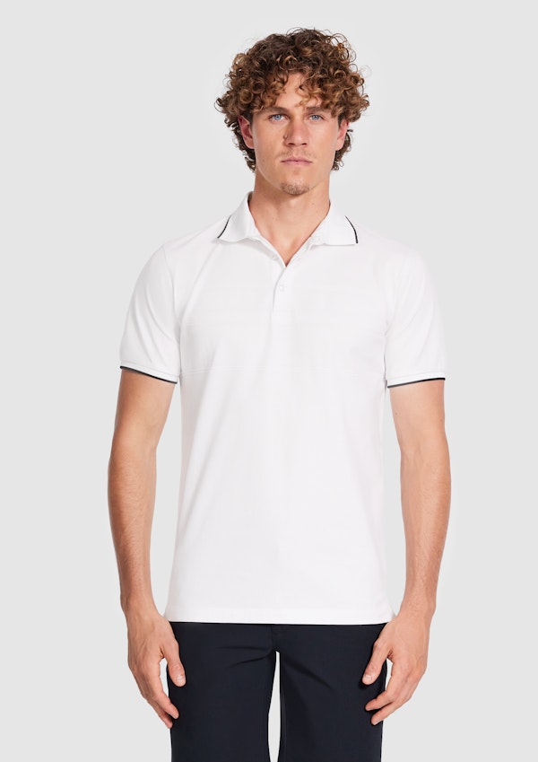 Byram Stripe Tech Polo