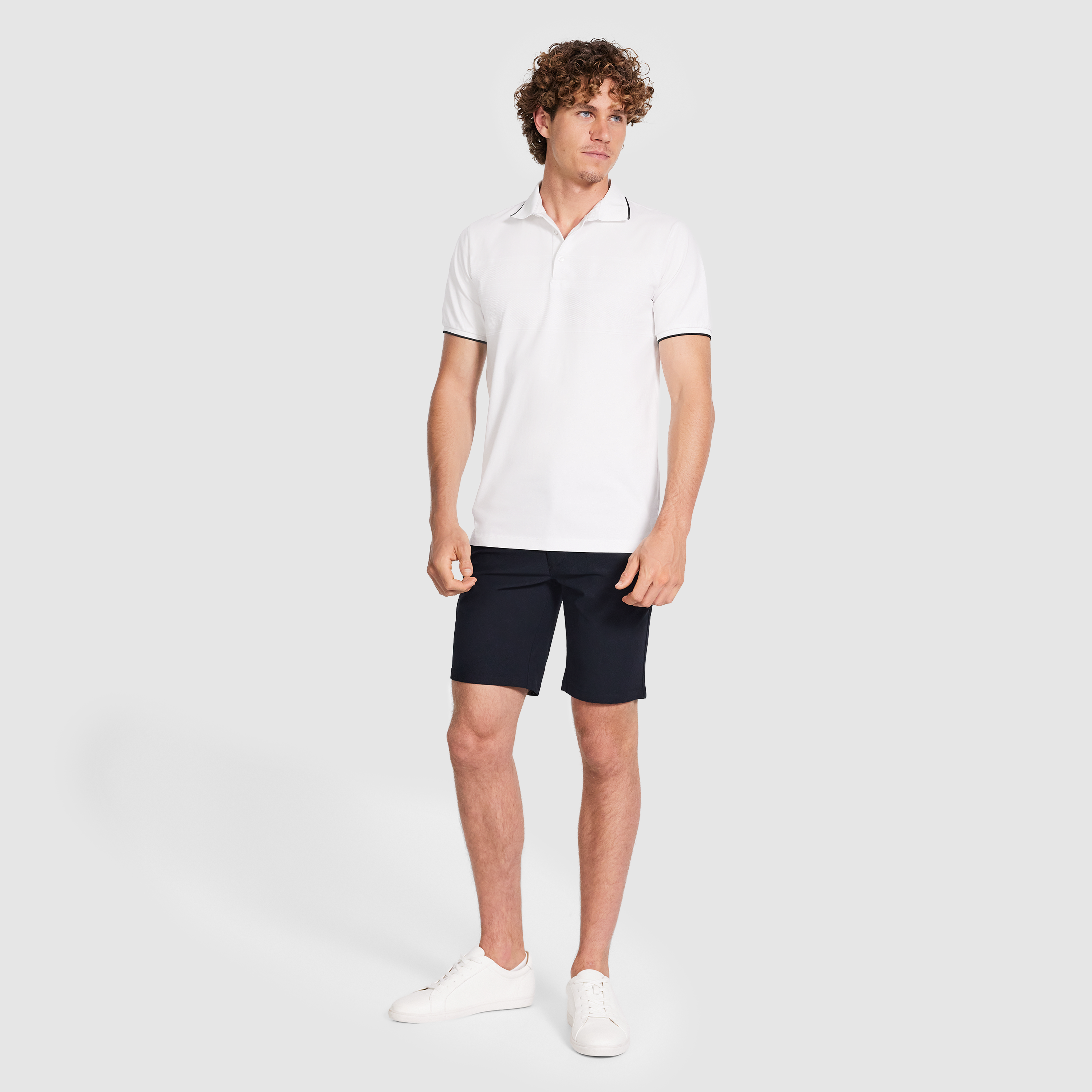 Byram Stripe Tech Polo