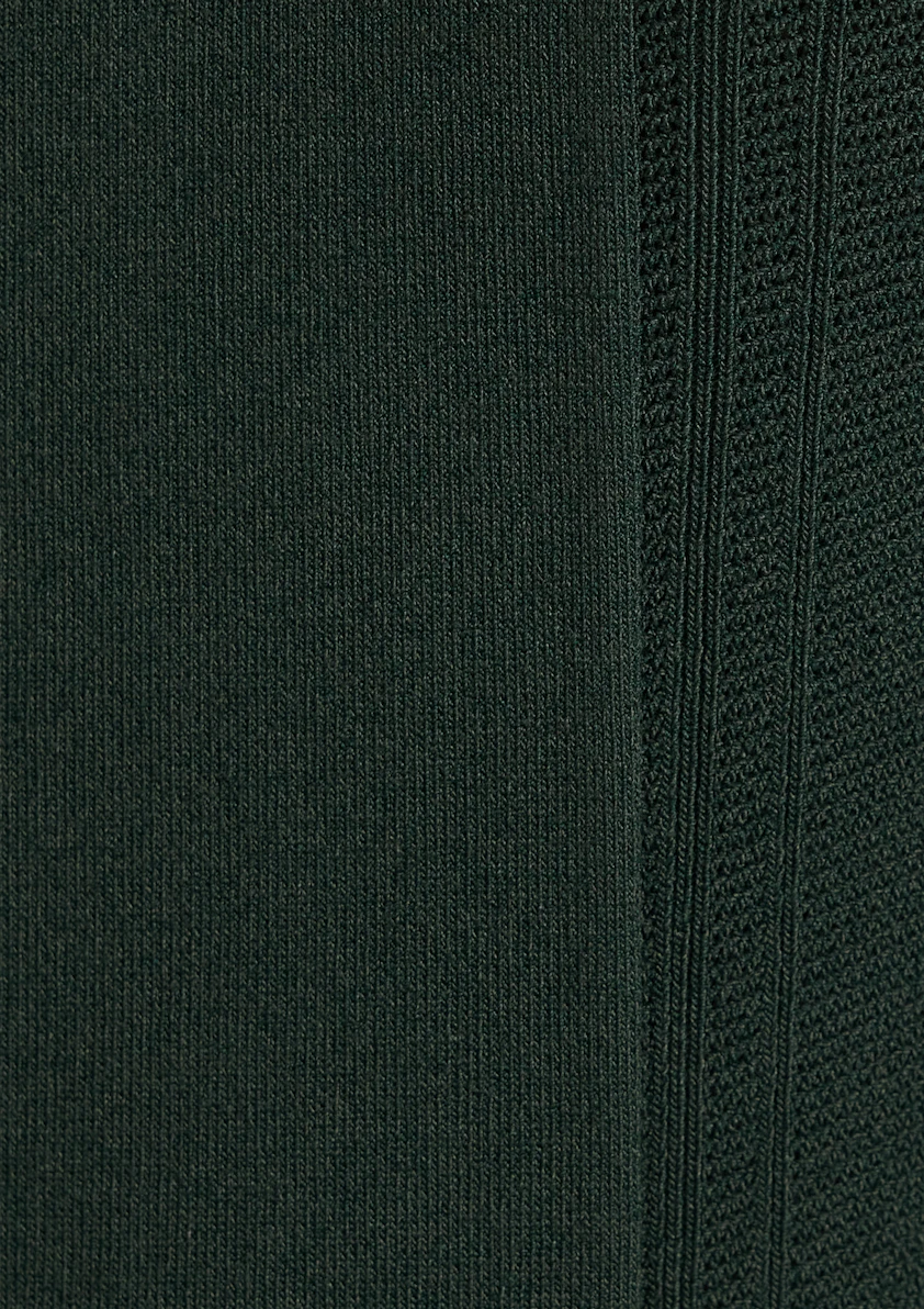 Emerald Stilone Zip Knit Polo