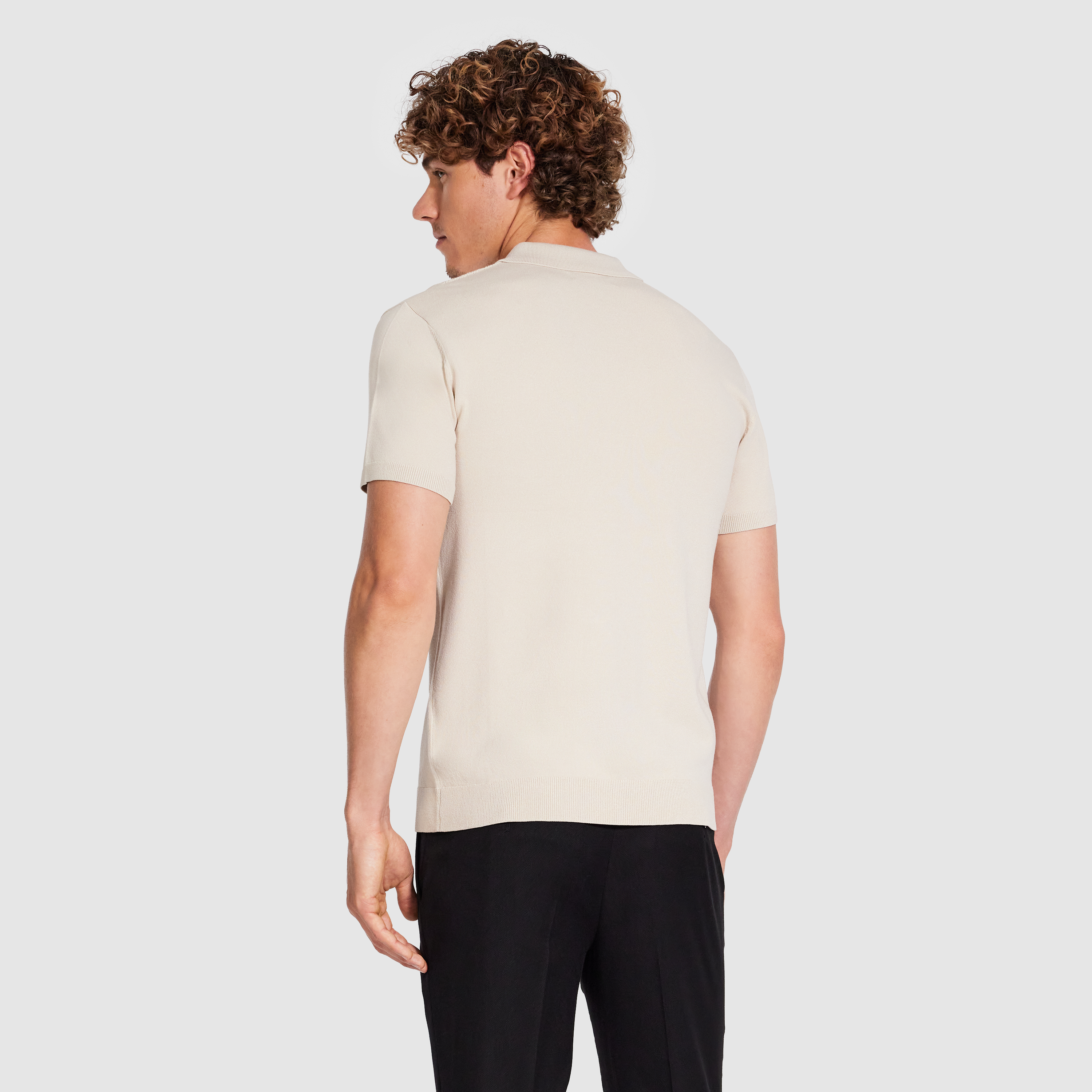 Stilone Zip Knit Polo