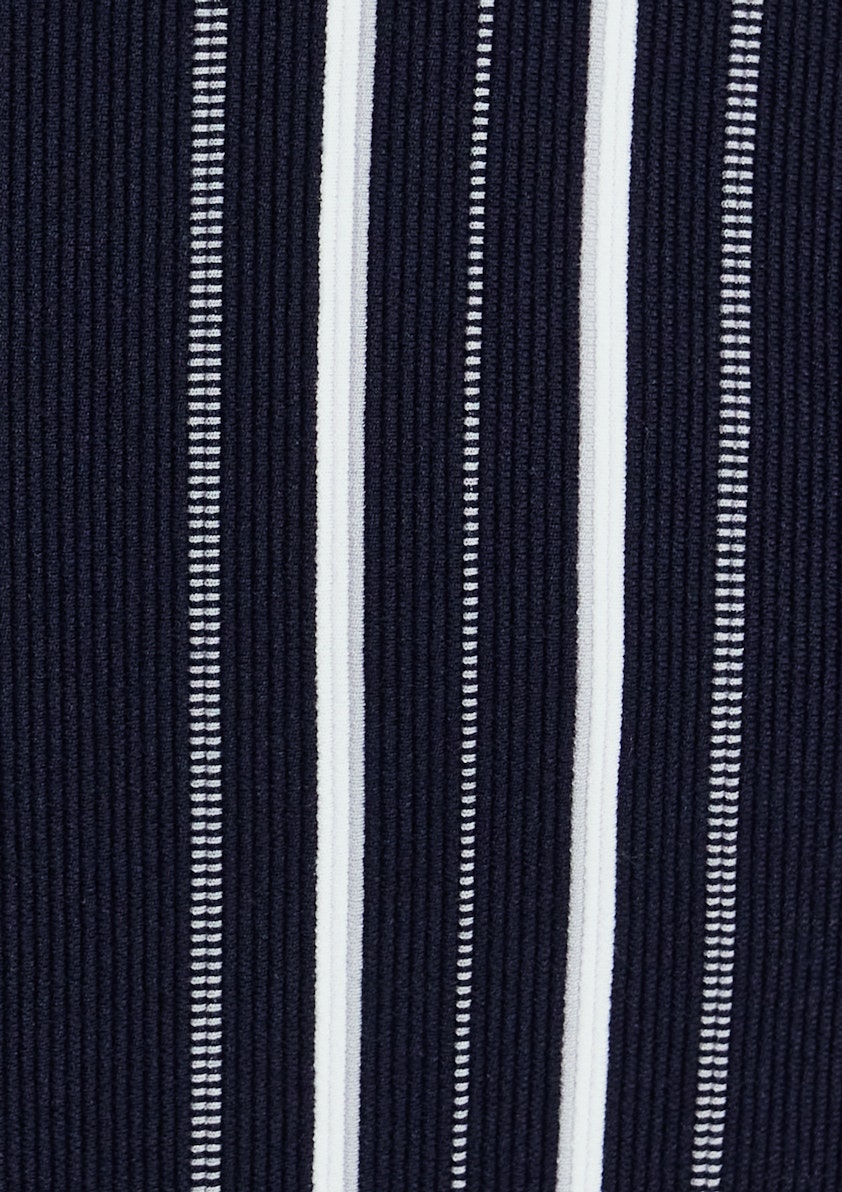 Delaney Stripe Zip Polo