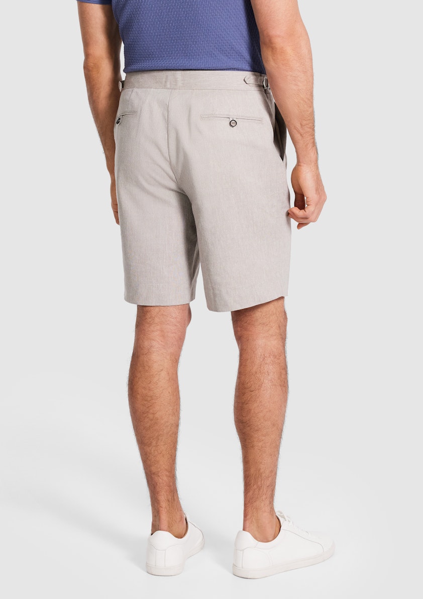 Marvel Pleat Linen Short