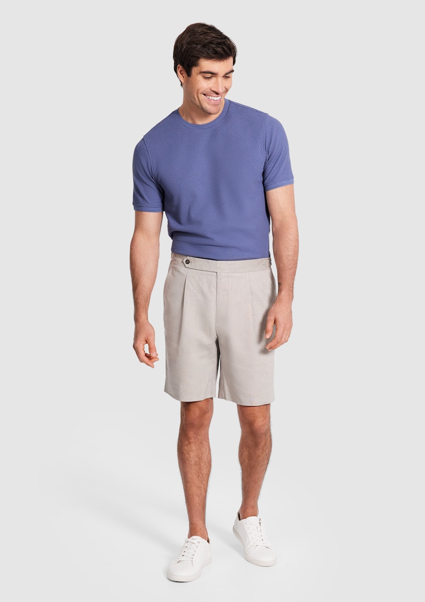 Marvel Pleat Linen Short