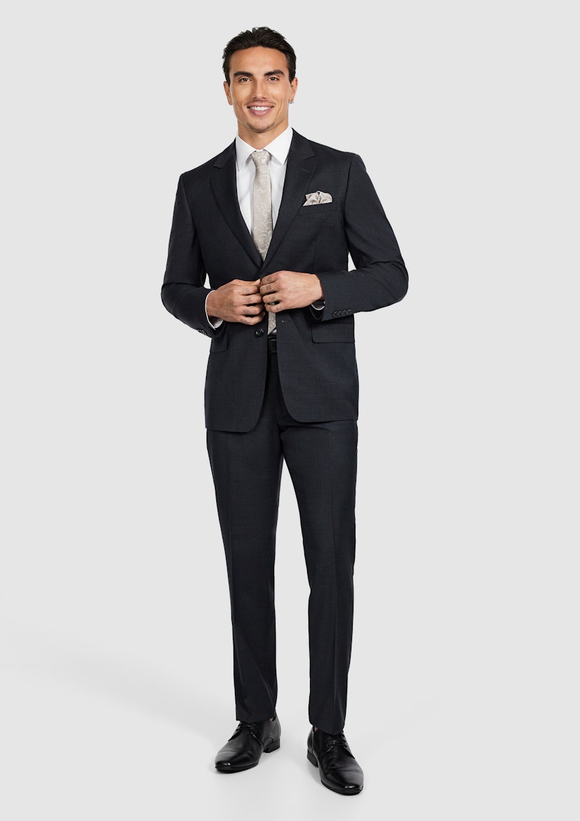 Charcoal Talon Slim Wool Suit