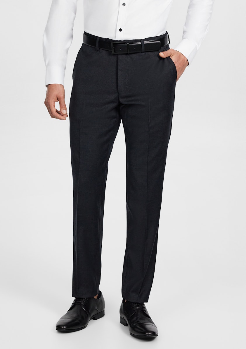 Charcoal Talon Slim Wool Suit
