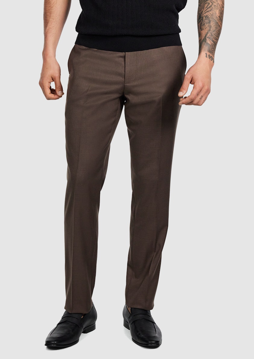 Chocolate Kutler Slim Suit