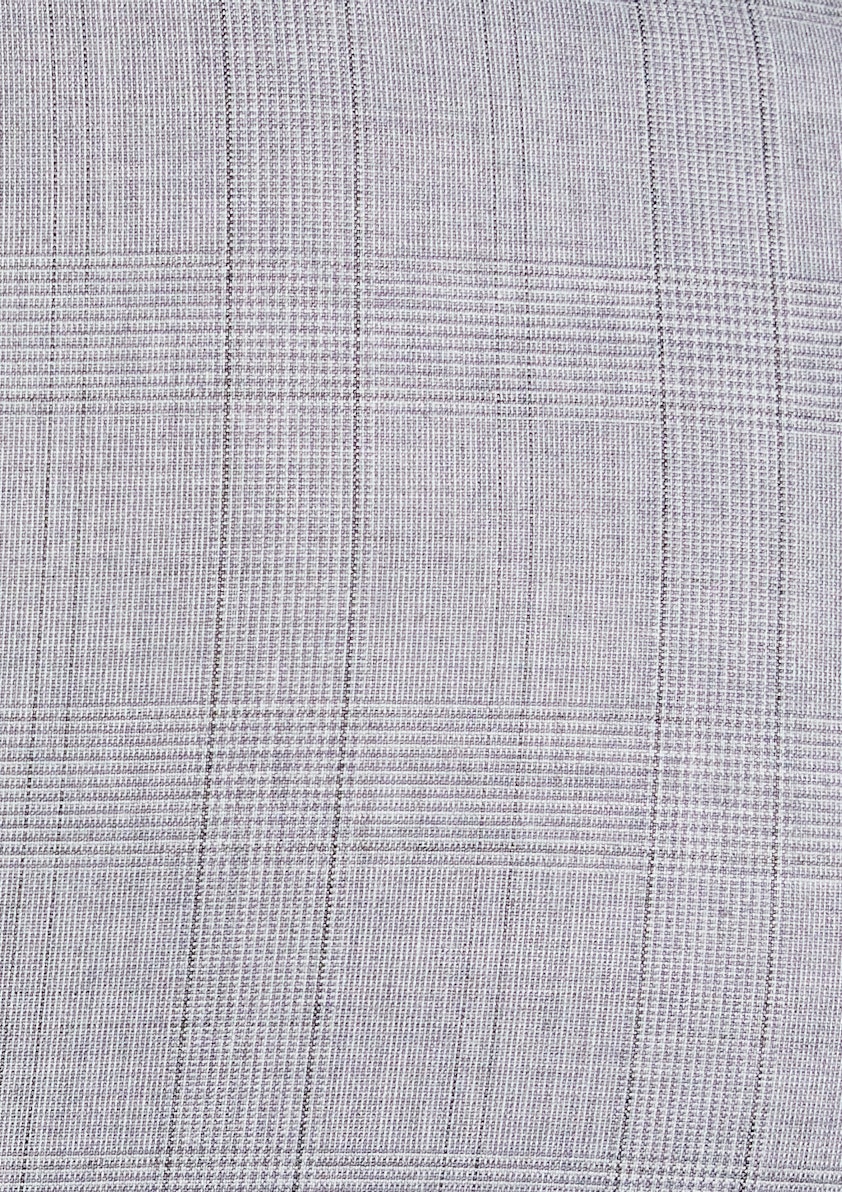 Silver Kyler Slim Check Suit Jacket