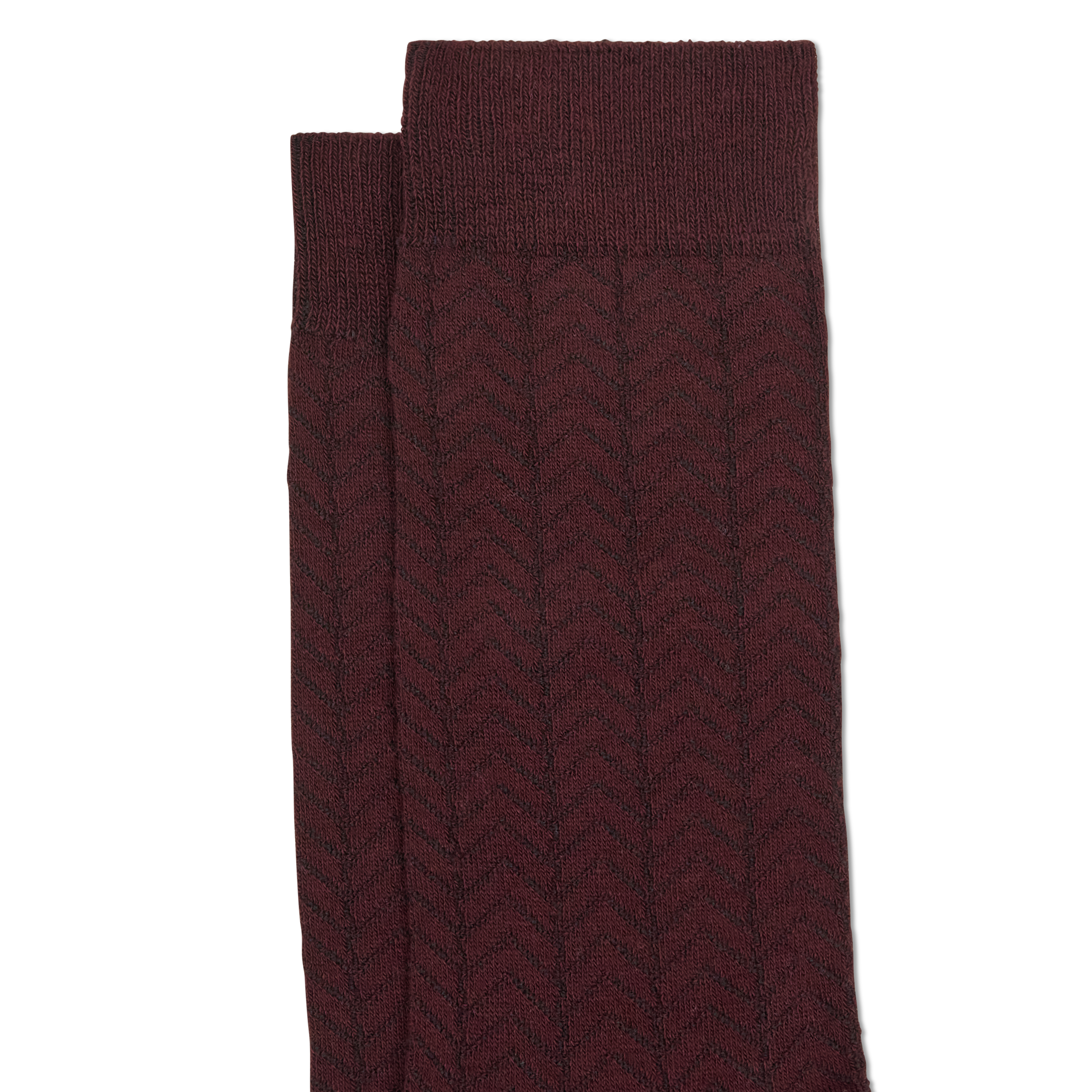 Burgundy Syd Textured Bamboo Sock