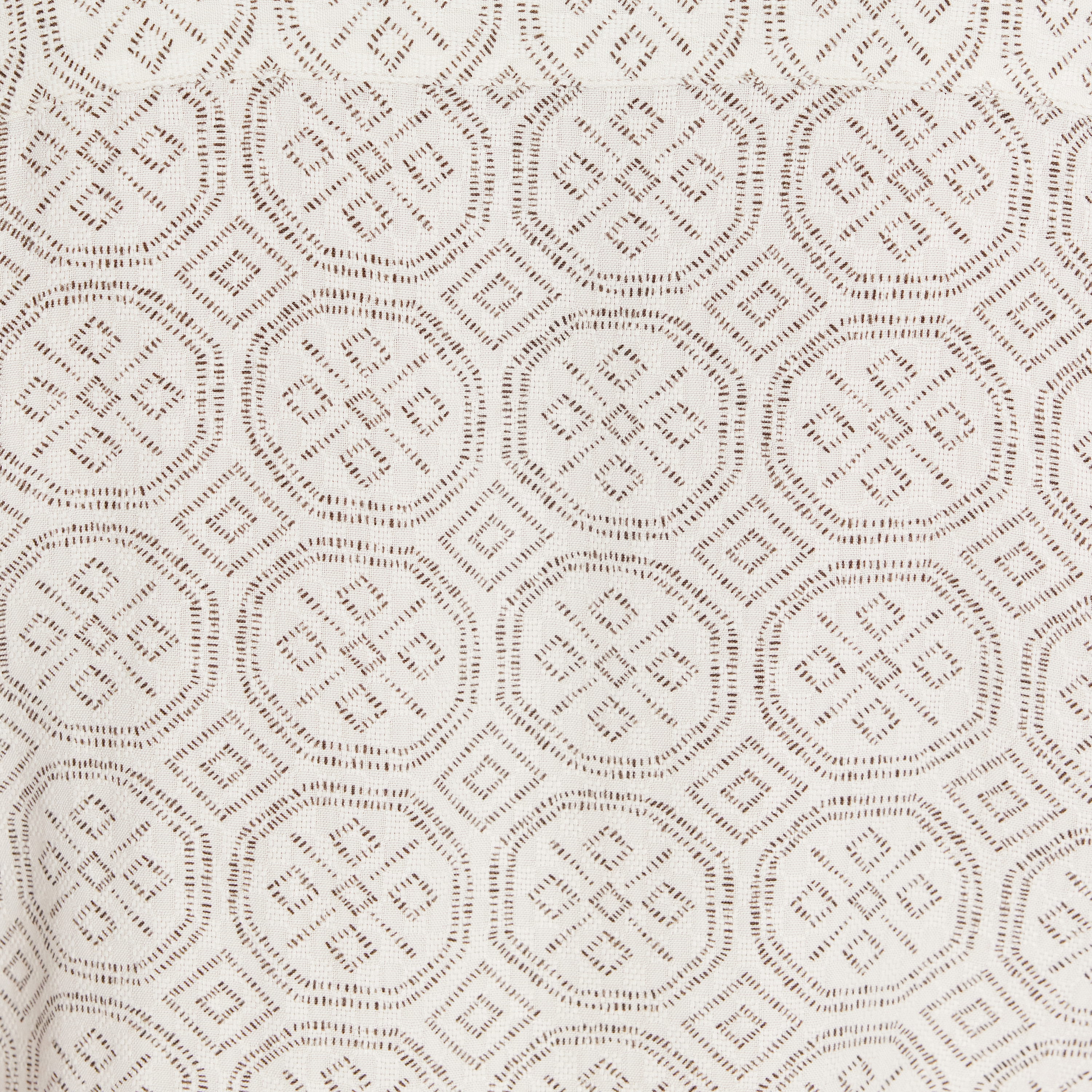 White Bayan Textured Geo Shirt