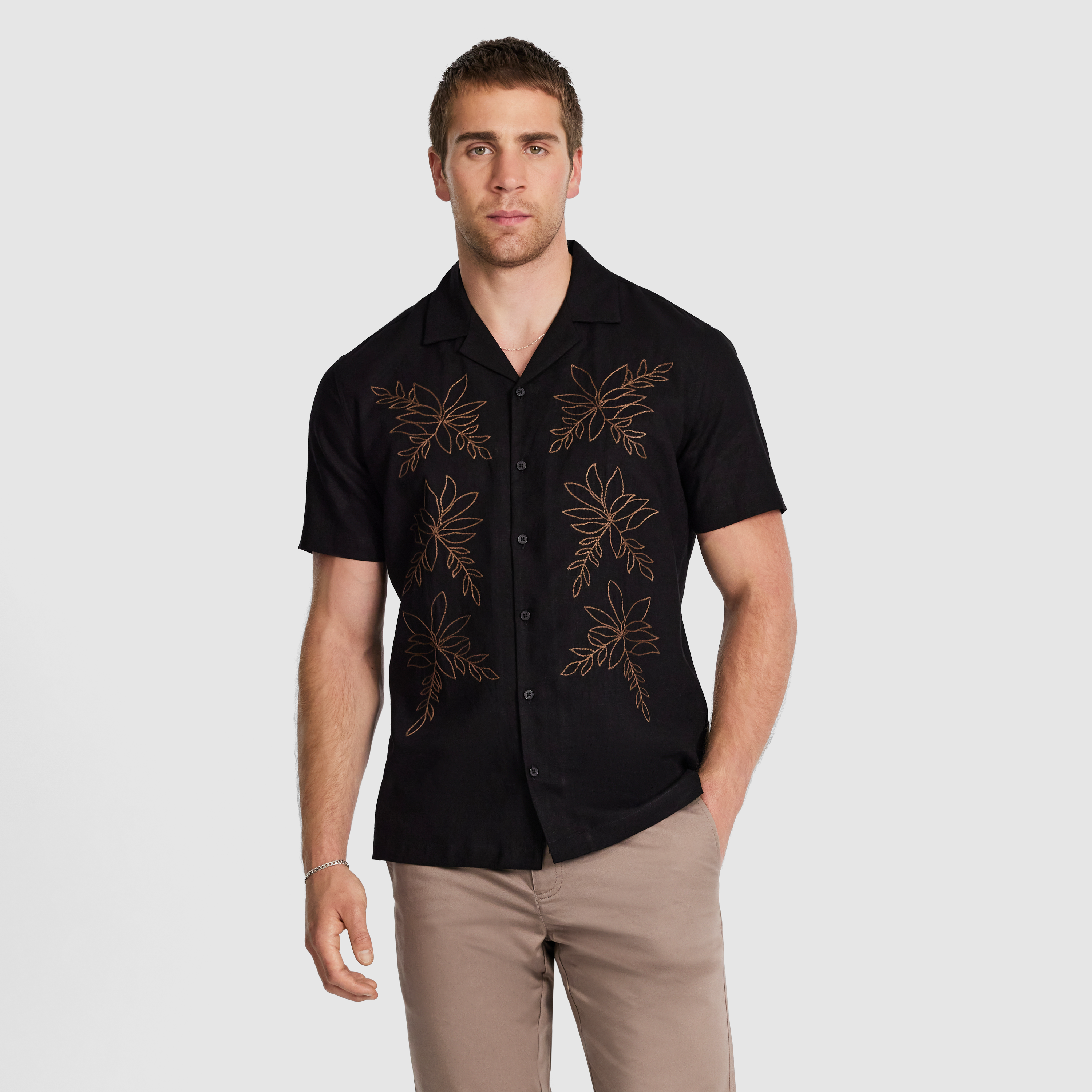 Kota Embroidered Linen Shirt