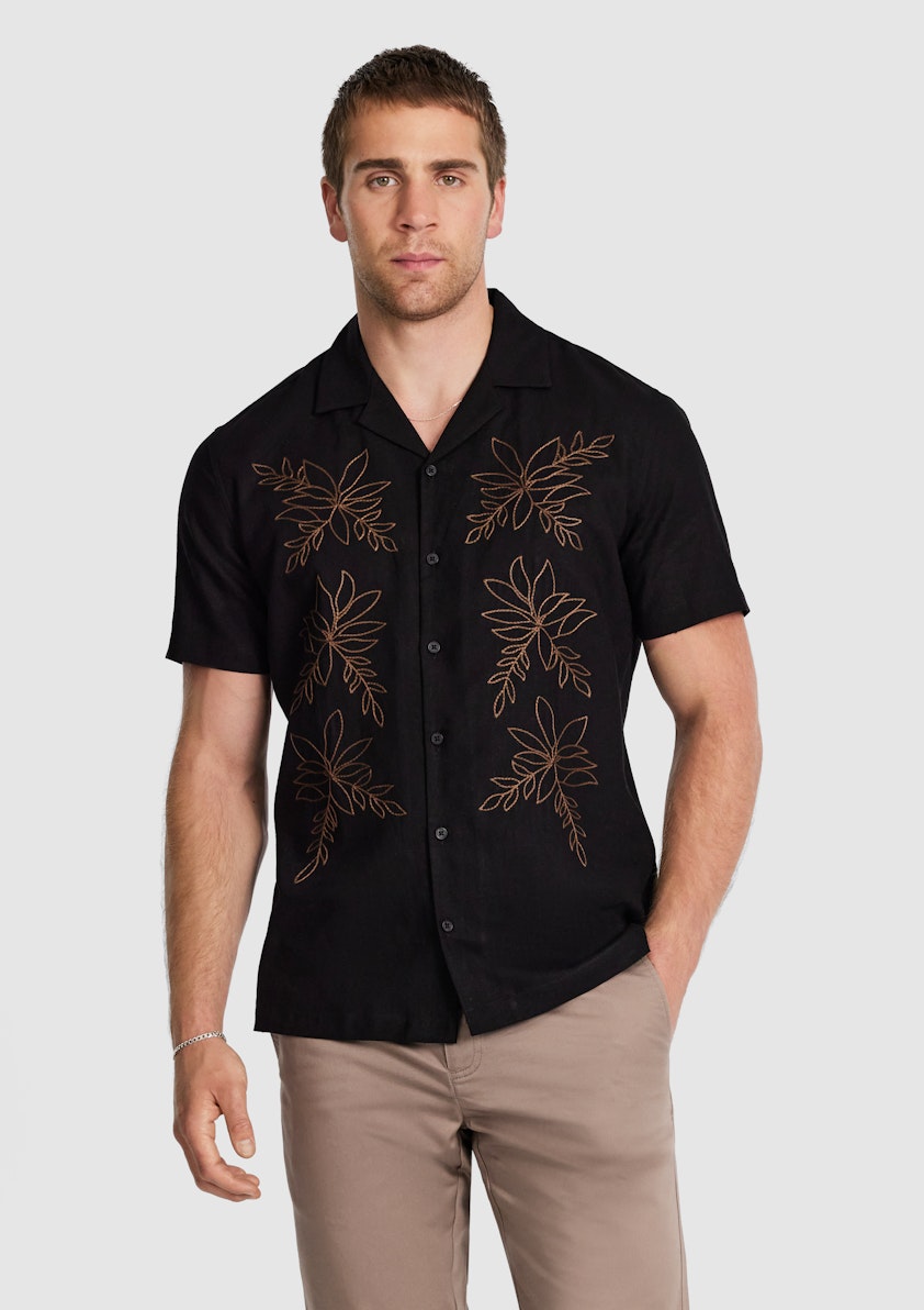 Kota Embroidered Linen Shirt