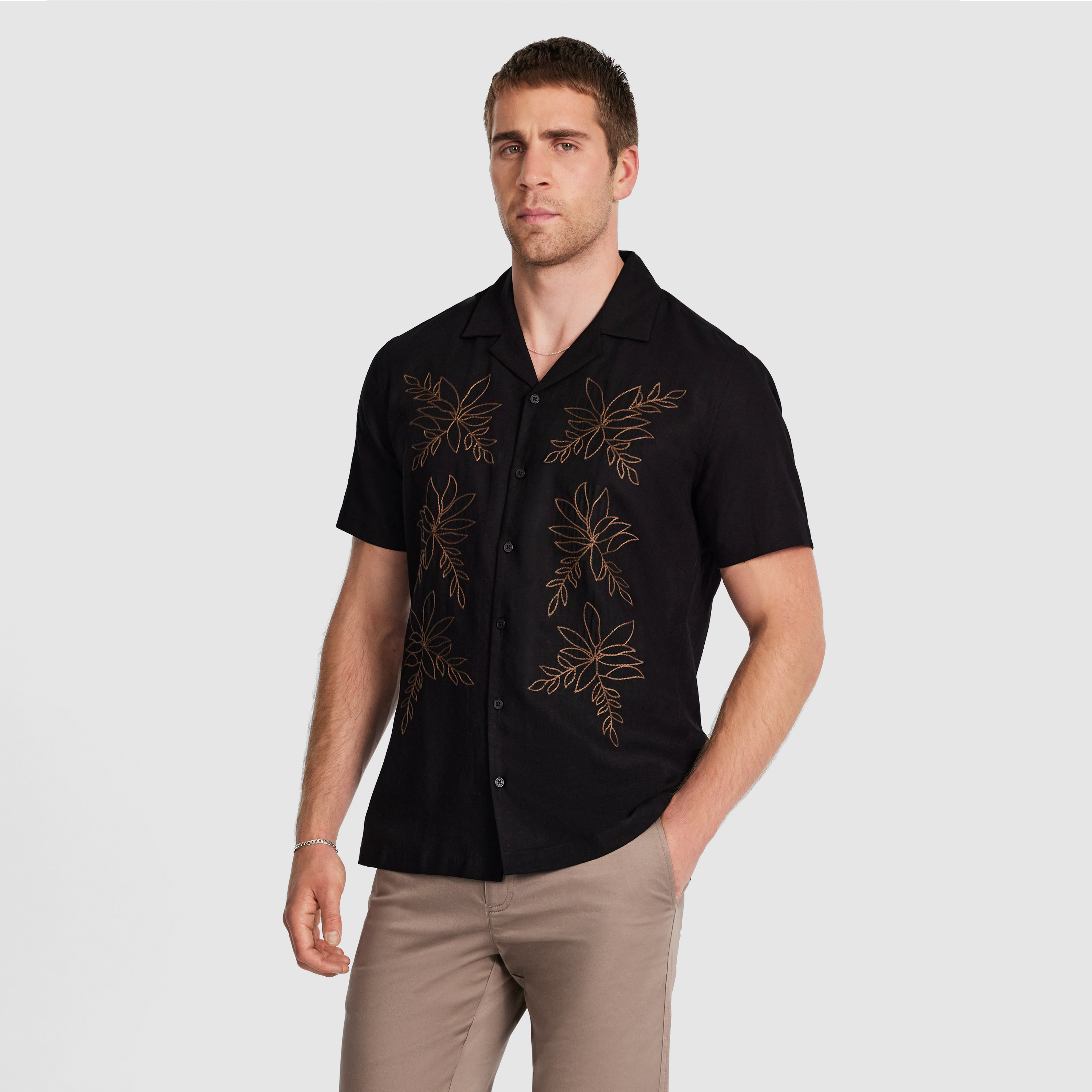 Kota Embroidered Linen Shirt