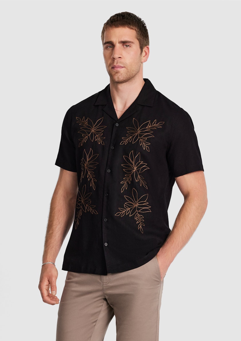 Kota Embroidered Linen Shirt