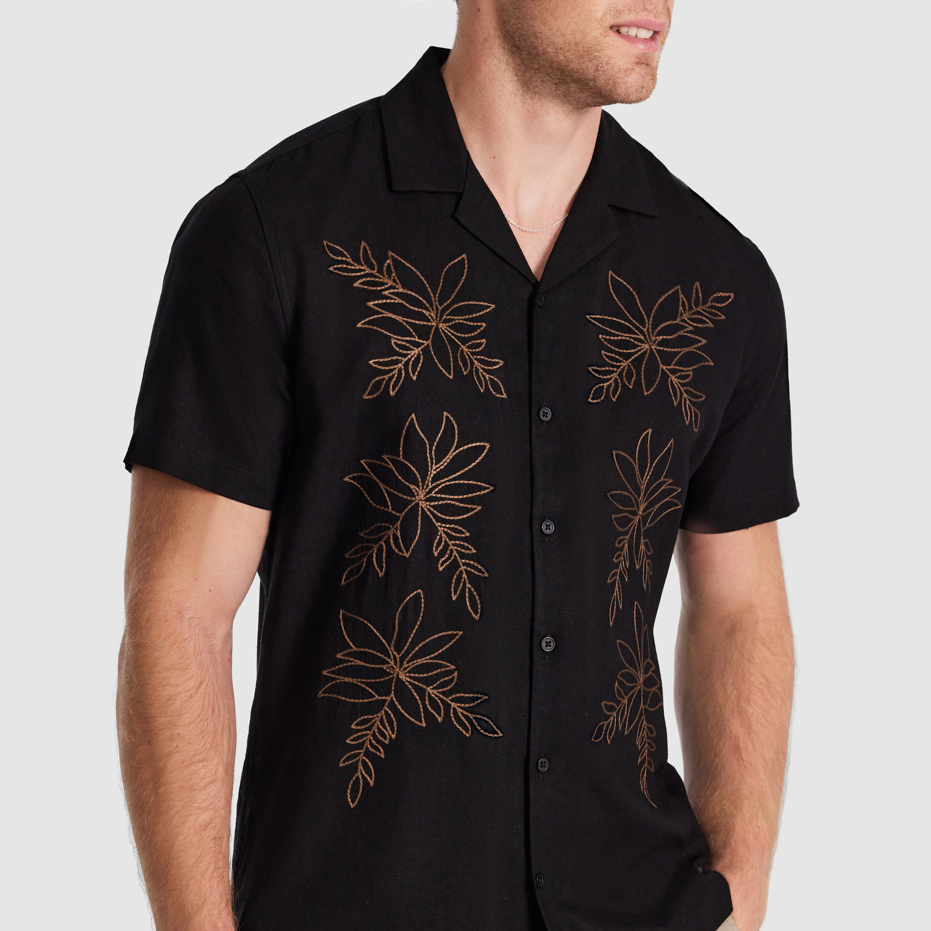 Kota Embroidered Linen Shirt
