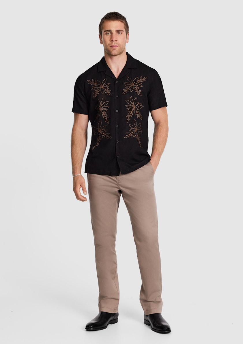 Kota Embroidered Linen Shirt