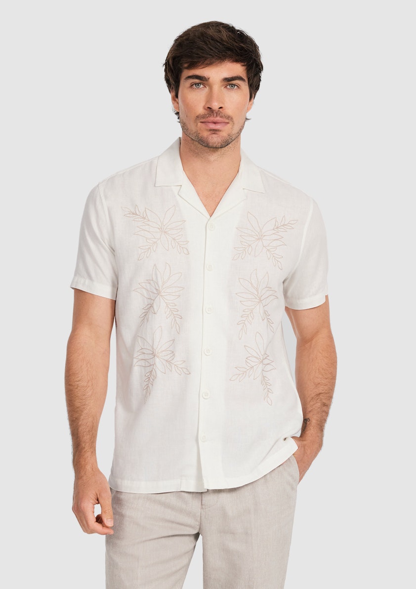 Kota Embroidered Linen Shirt