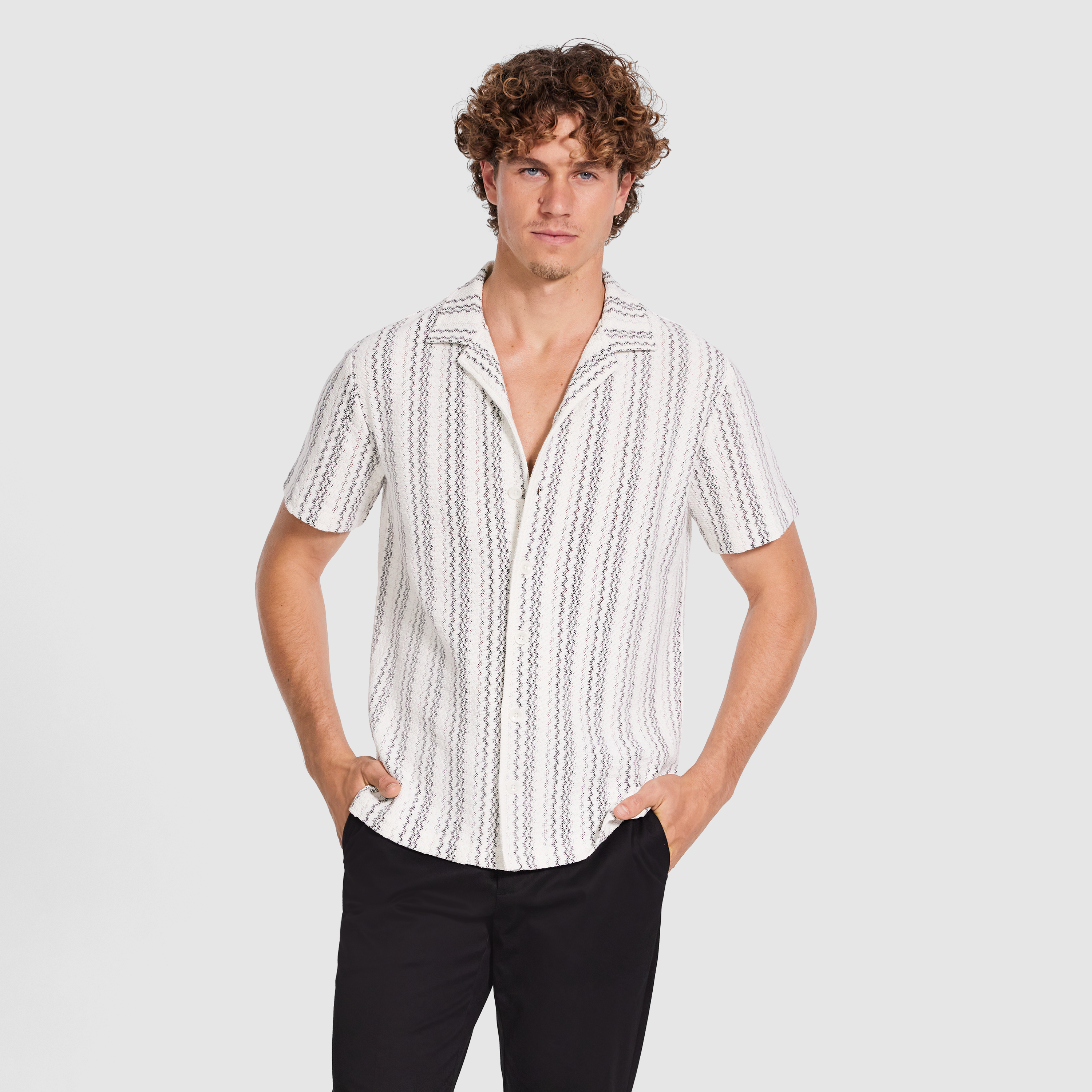 Kairo Stripe Textured Shirt