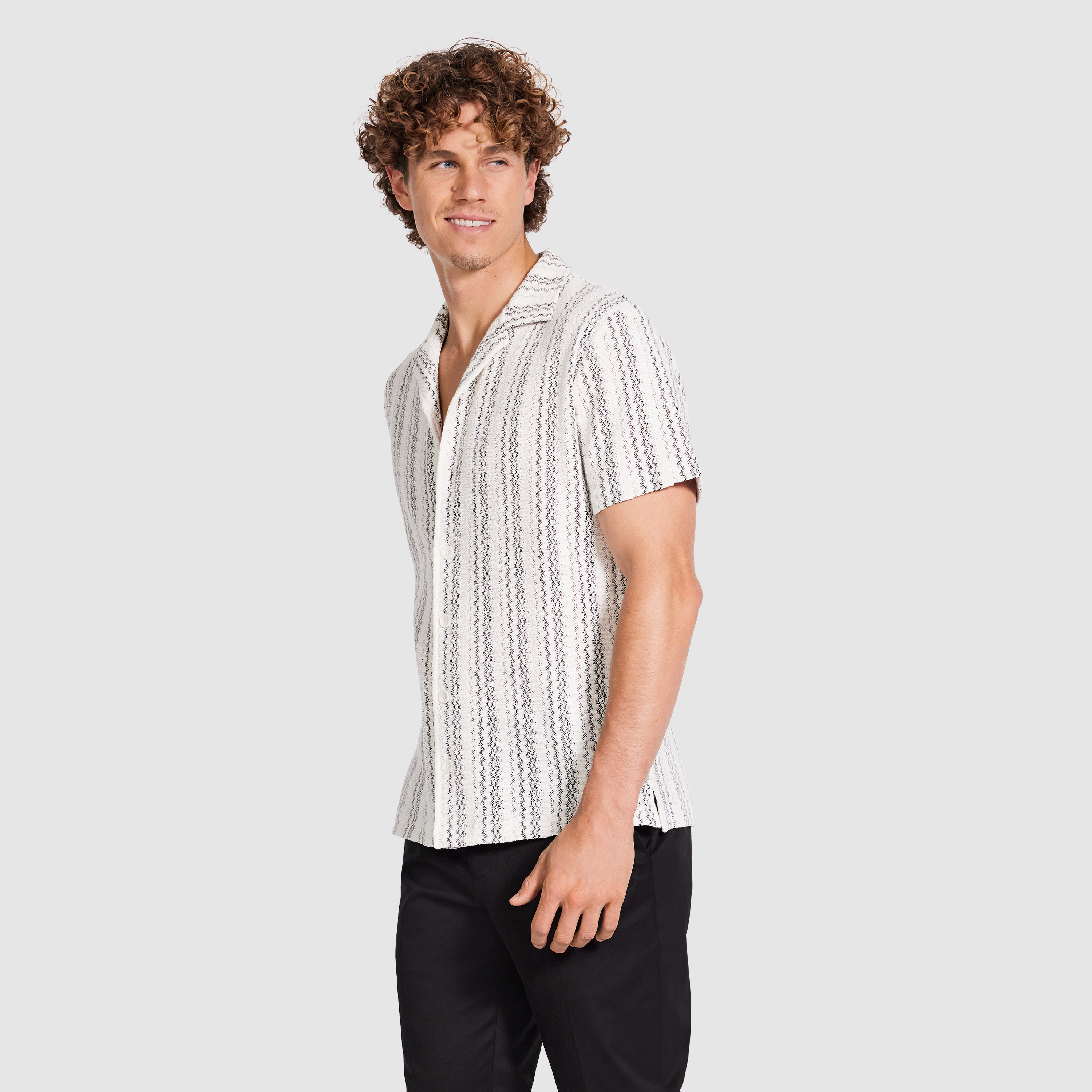 Kairo Stripe Textured Shirt