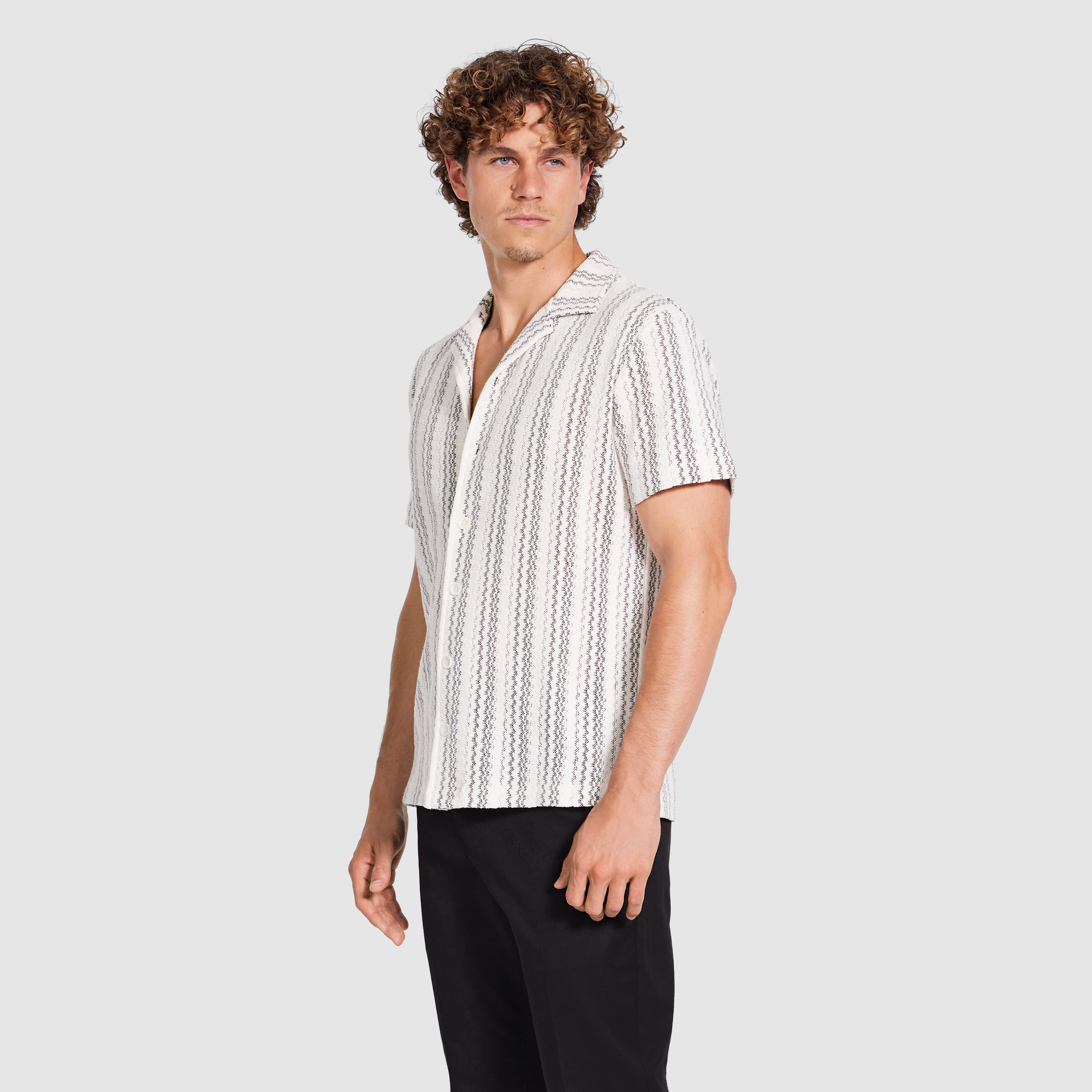Kairo Stripe Textured Shirt