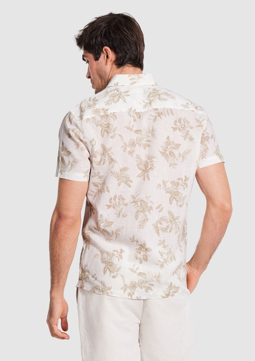 Soloman Linen Leaf Shirt
