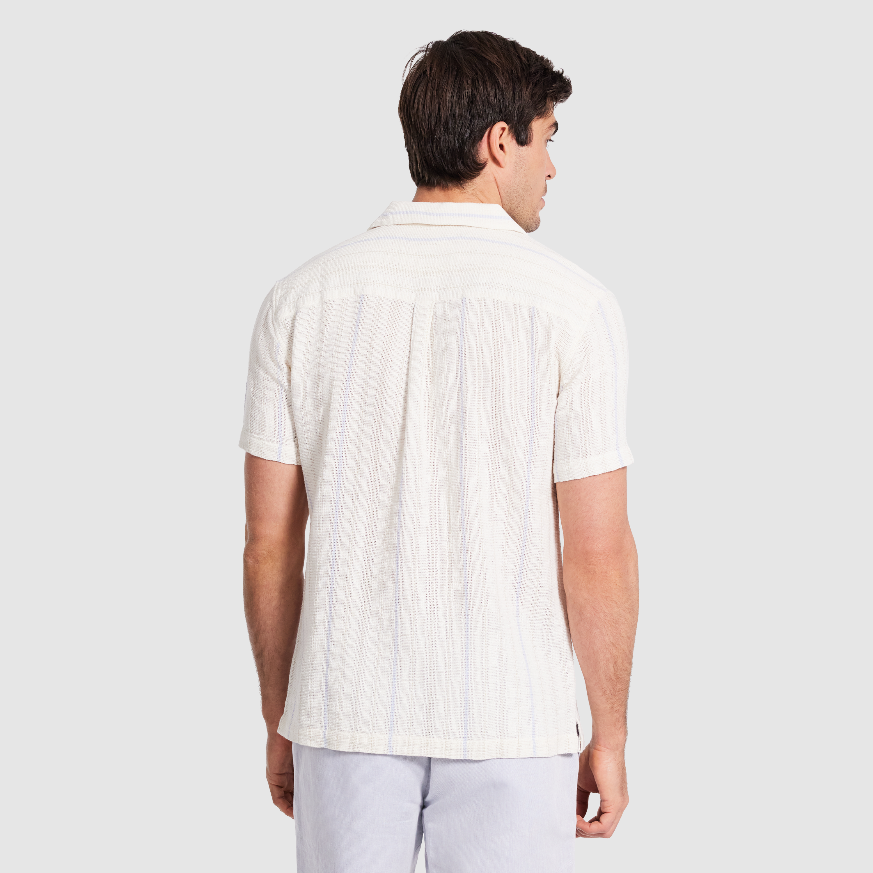 Delos Stripe Textured Shirt
