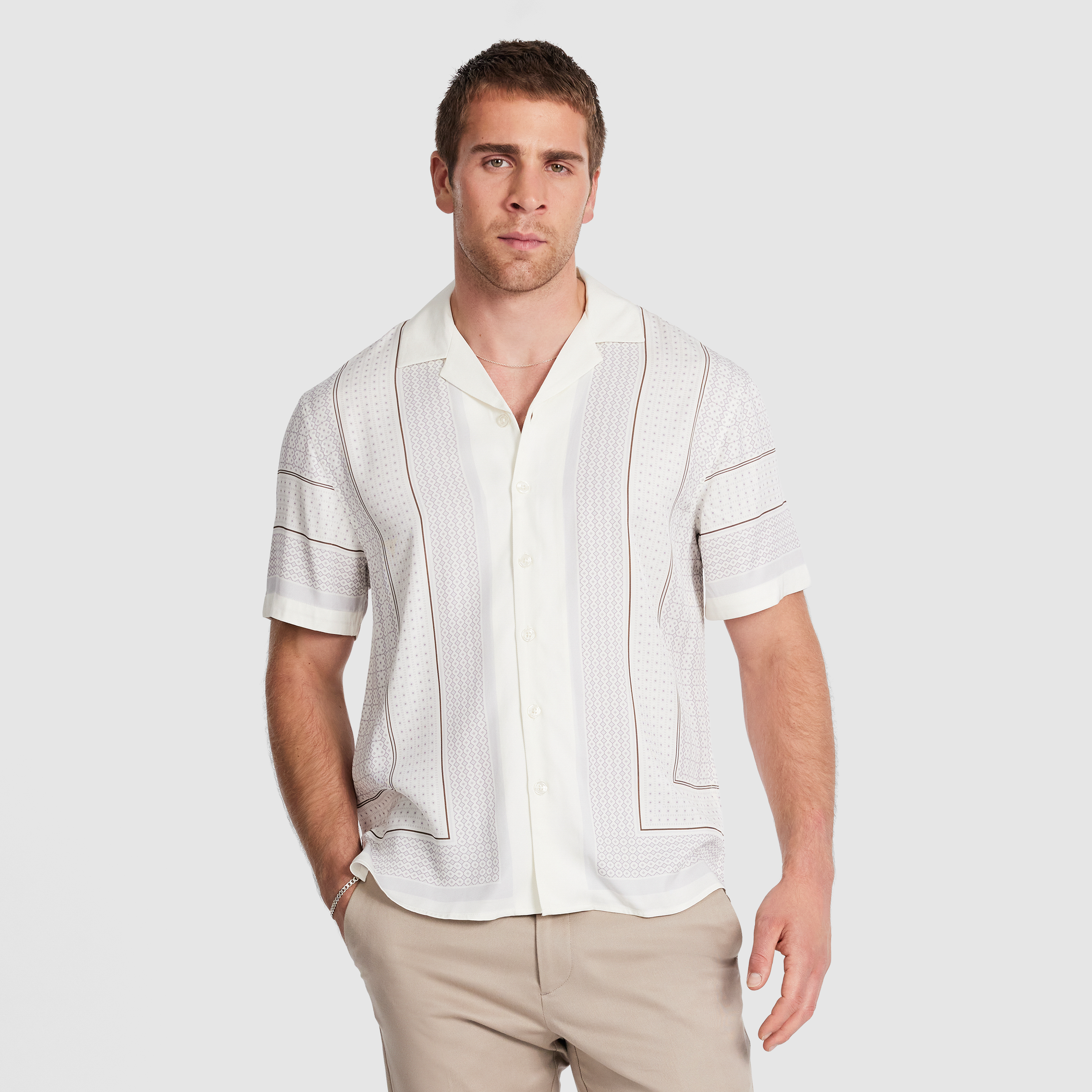 Jaques Viscose Geo Shirt
