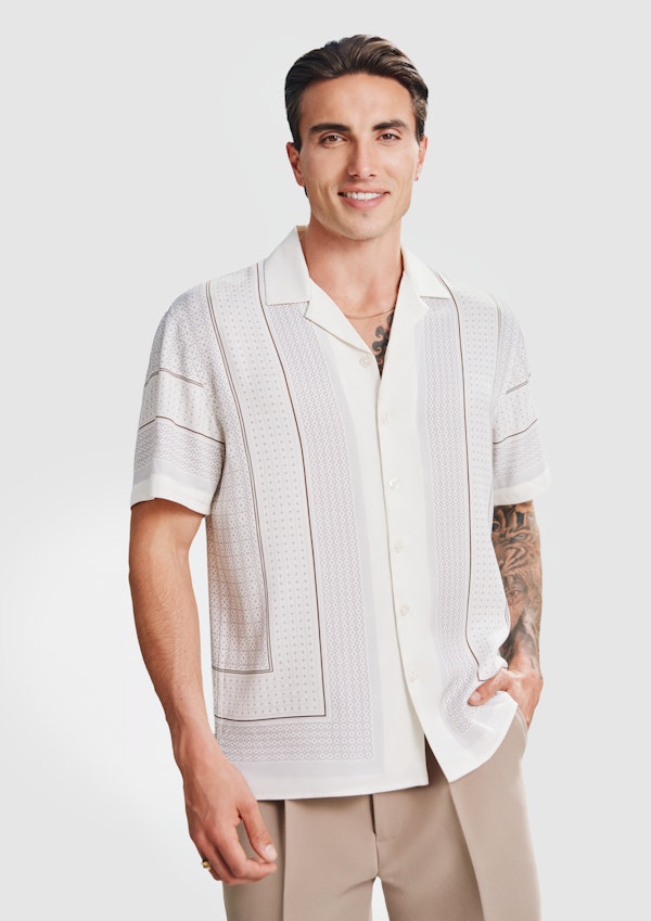 Jaques Viscose Geo Shirt