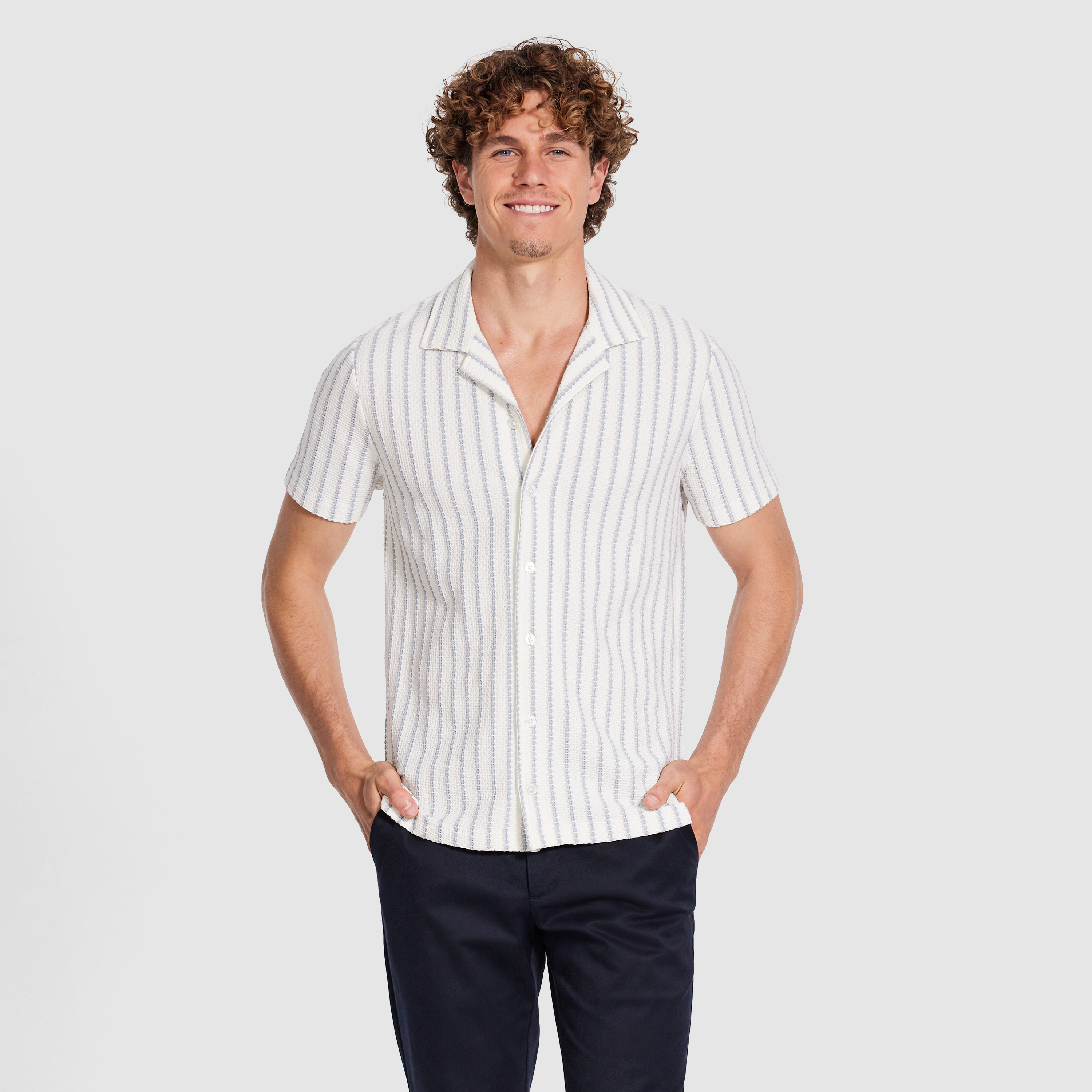 Gable Stripe Textured Shirt