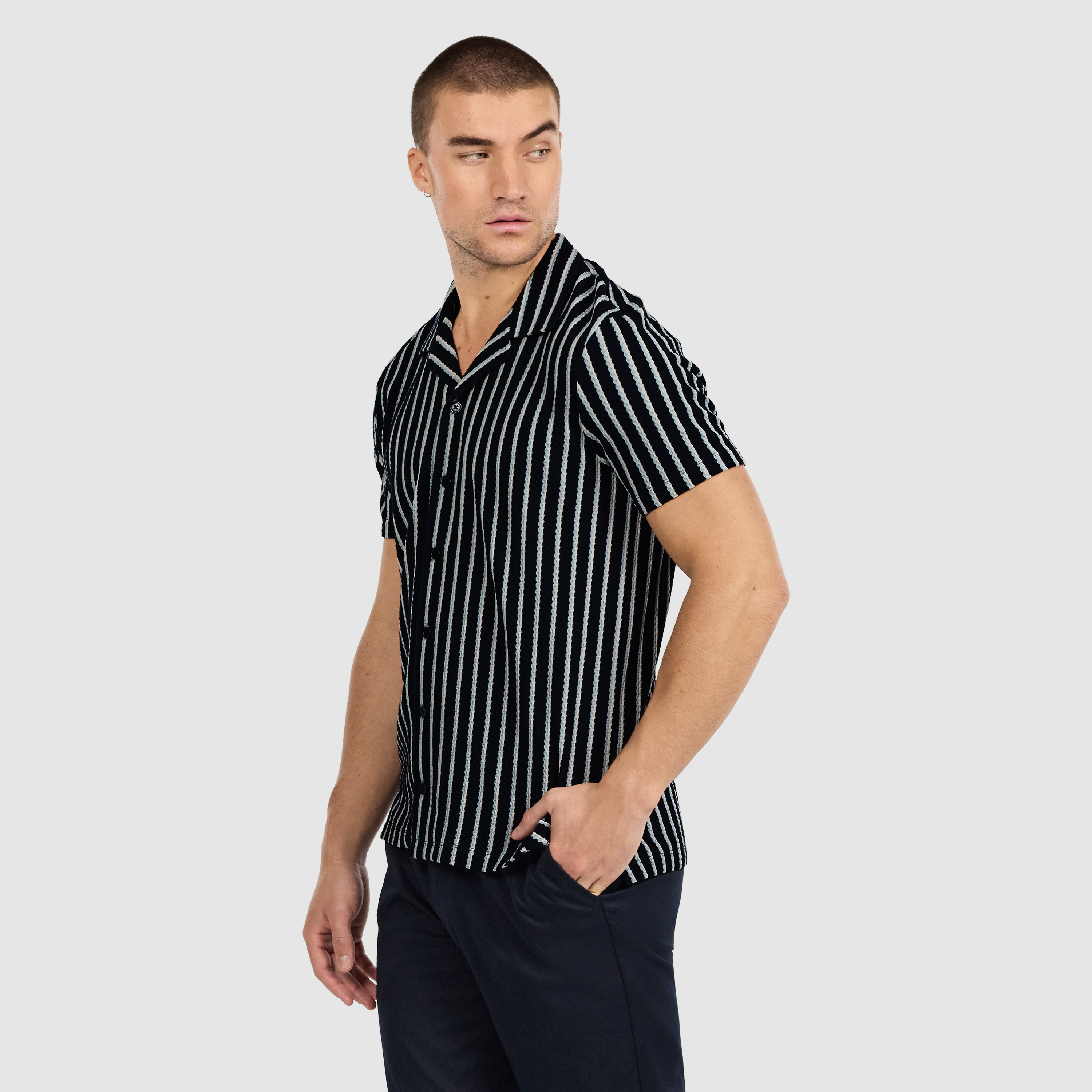 Gable Stripe Textured Shirt