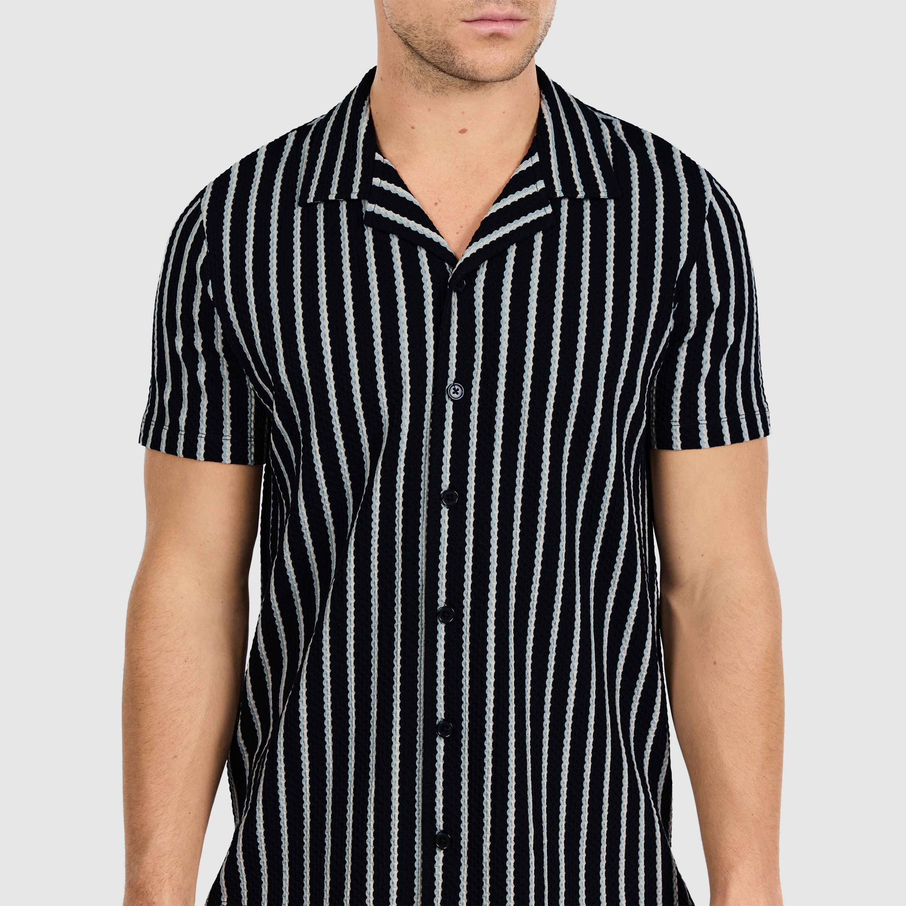 Gable Stripe Textured Shirt