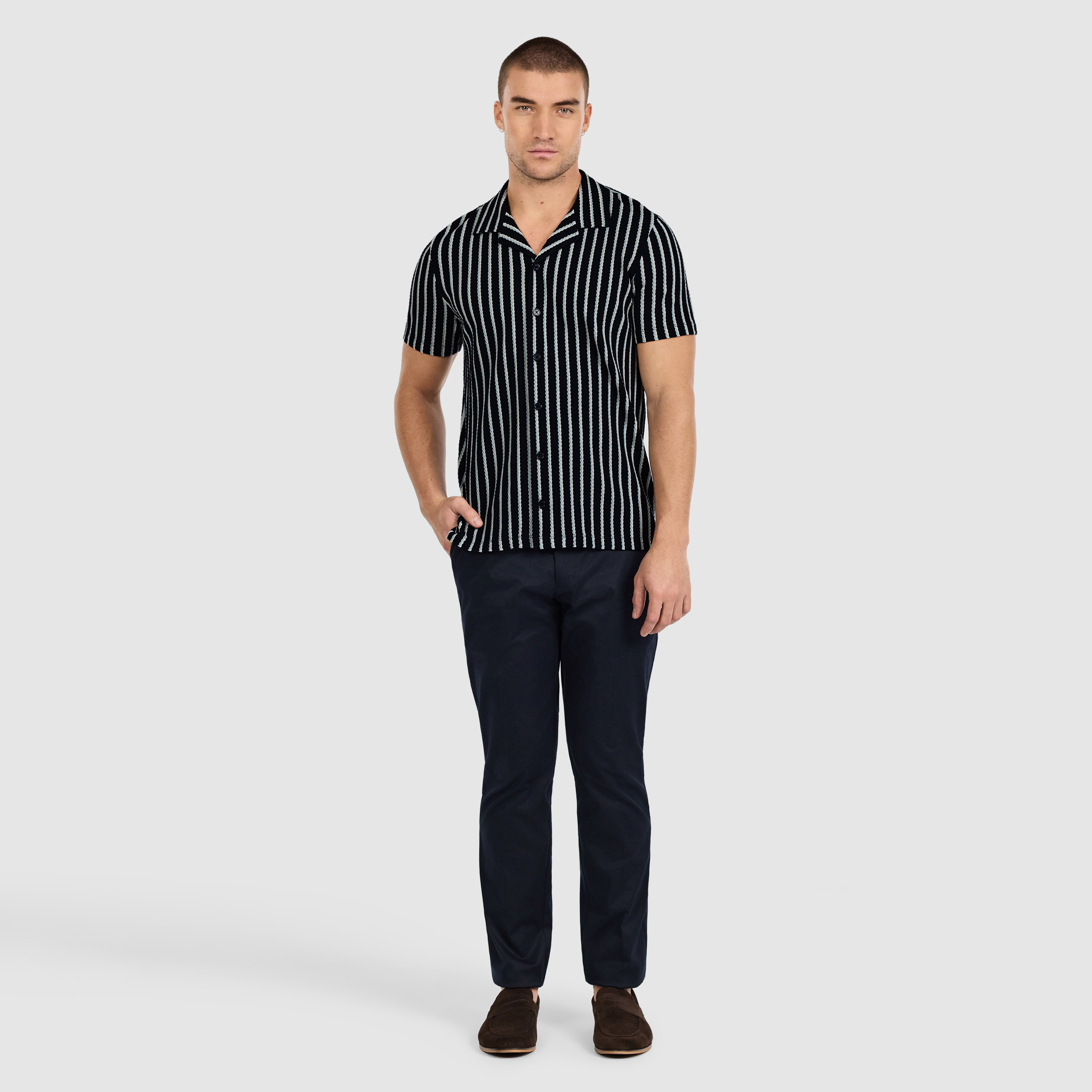 Gable Stripe Textured Shirt