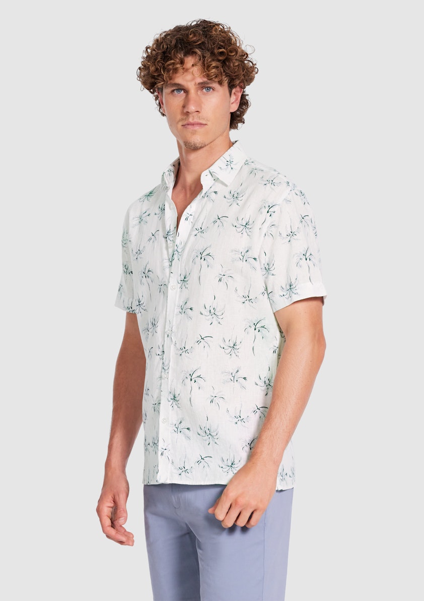 Neeson Linen Palm Shirt