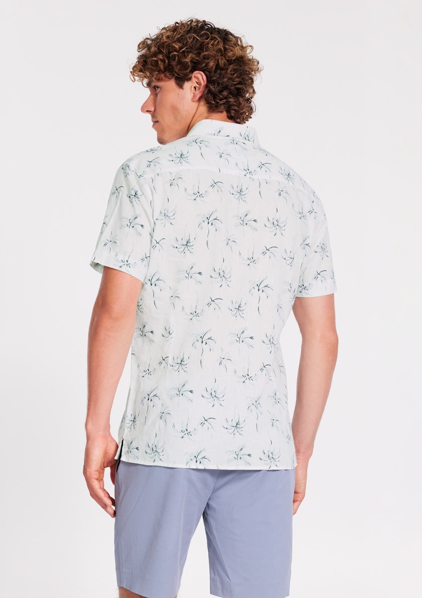 Neeson Linen Palm Shirt