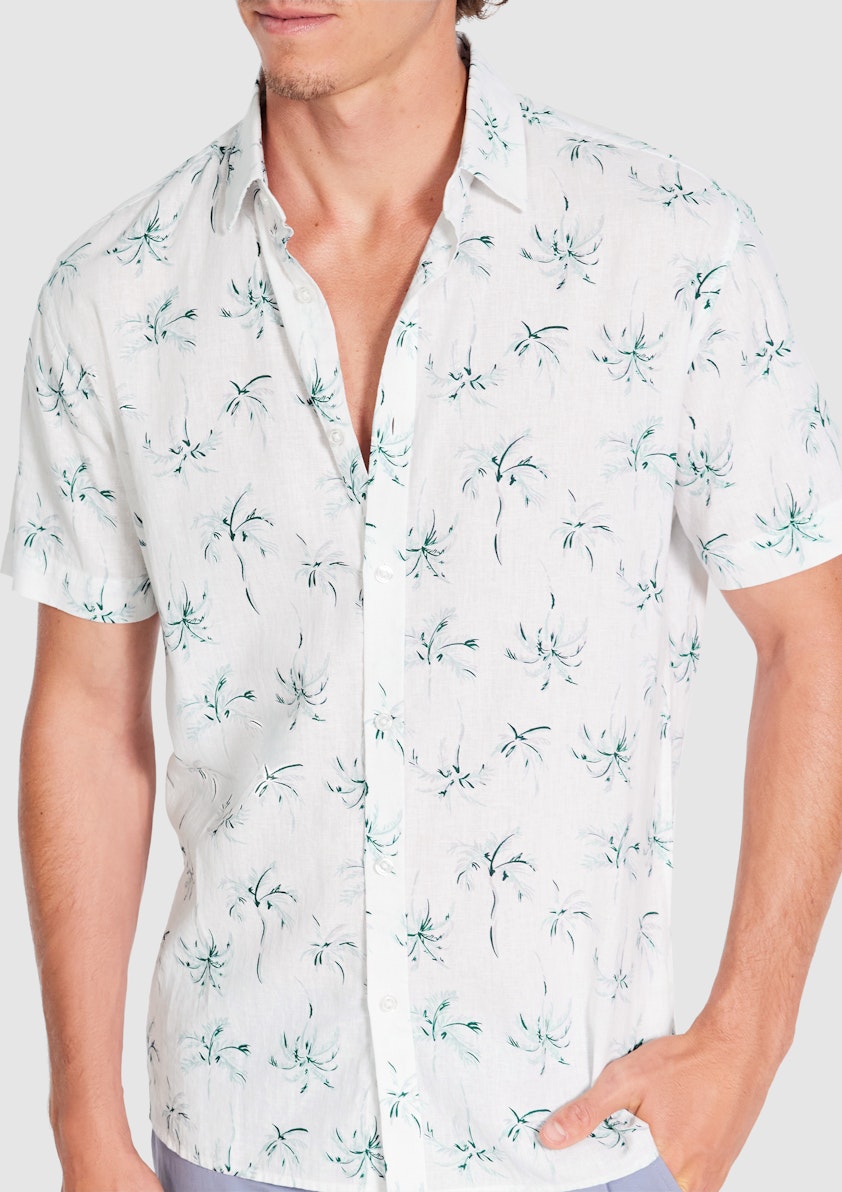 Neeson Linen Palm Shirt