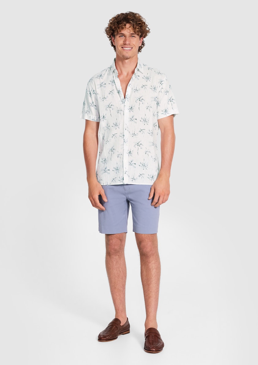 Neeson Linen Palm Shirt