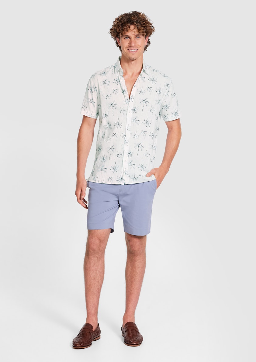 Neeson Linen Palm Shirt