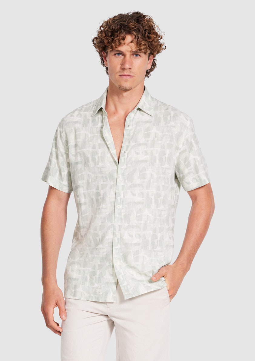 Atterson Linen Abstract Shirt