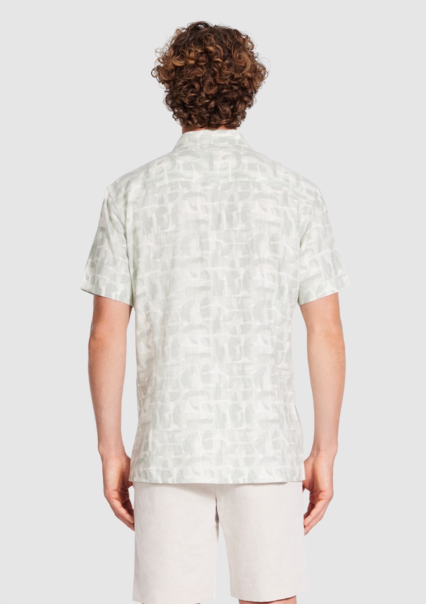 Atterson Linen Abstract Shirt