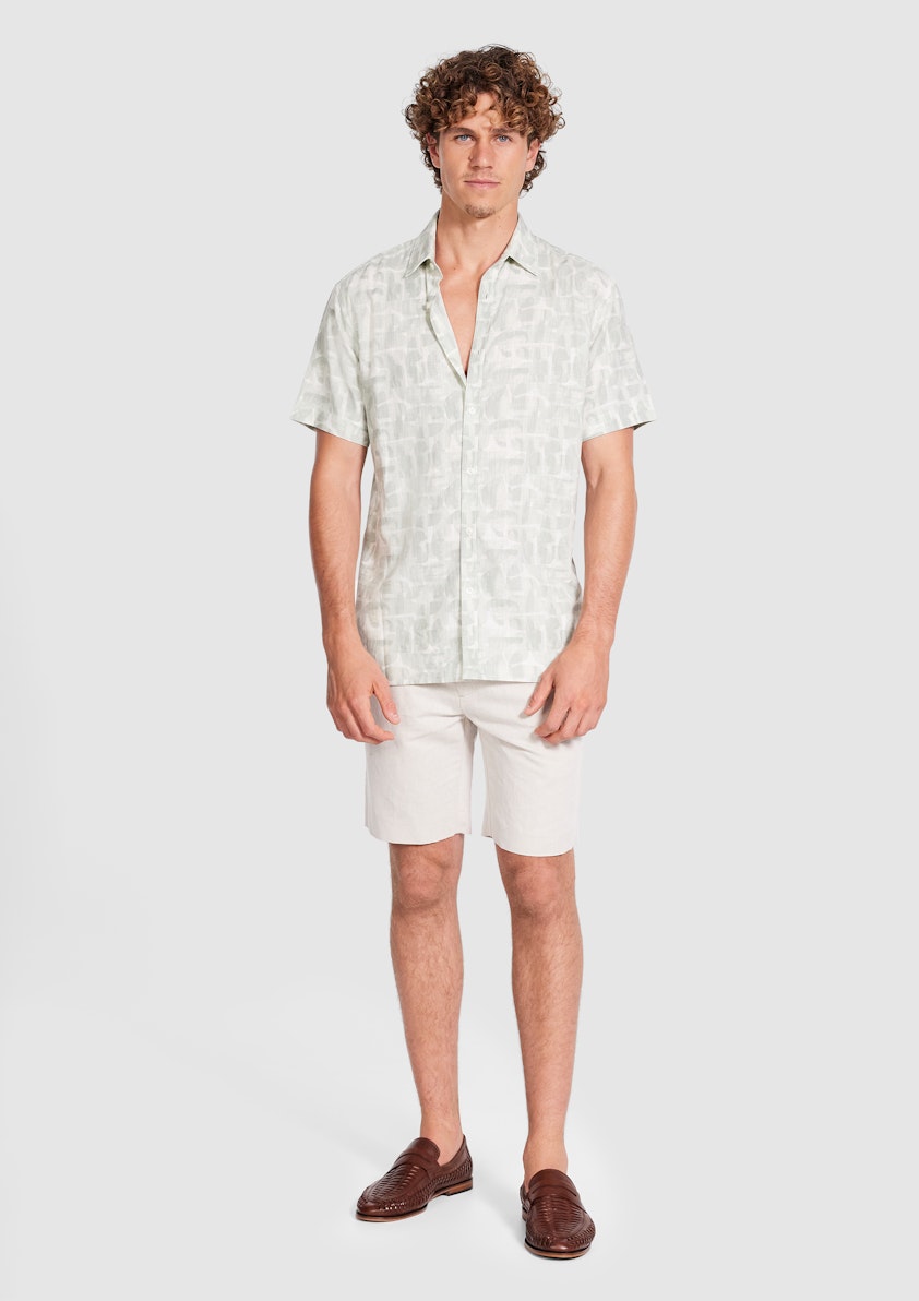 Atterson Linen Abstract Shirt