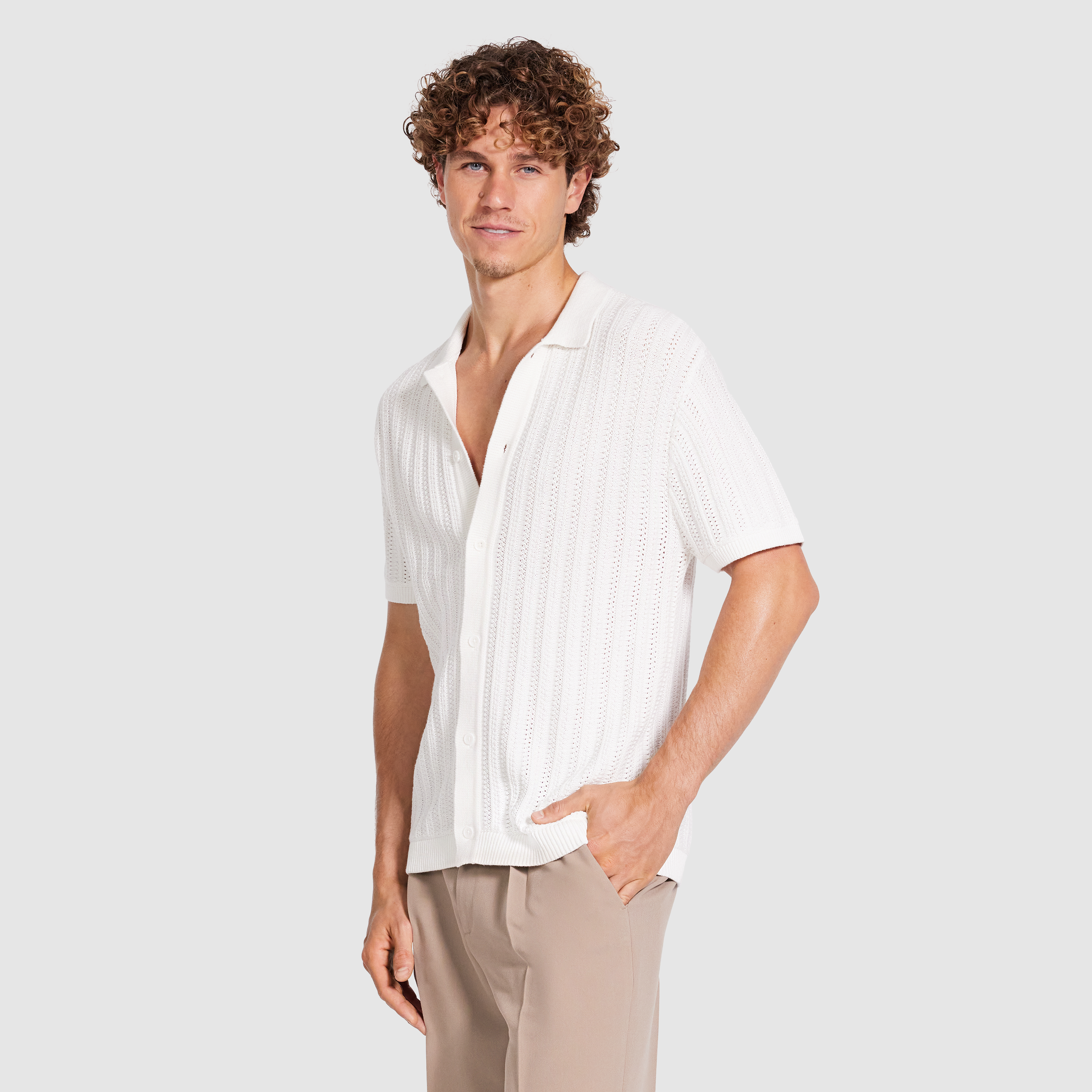 White Alvaro Knit Shirt