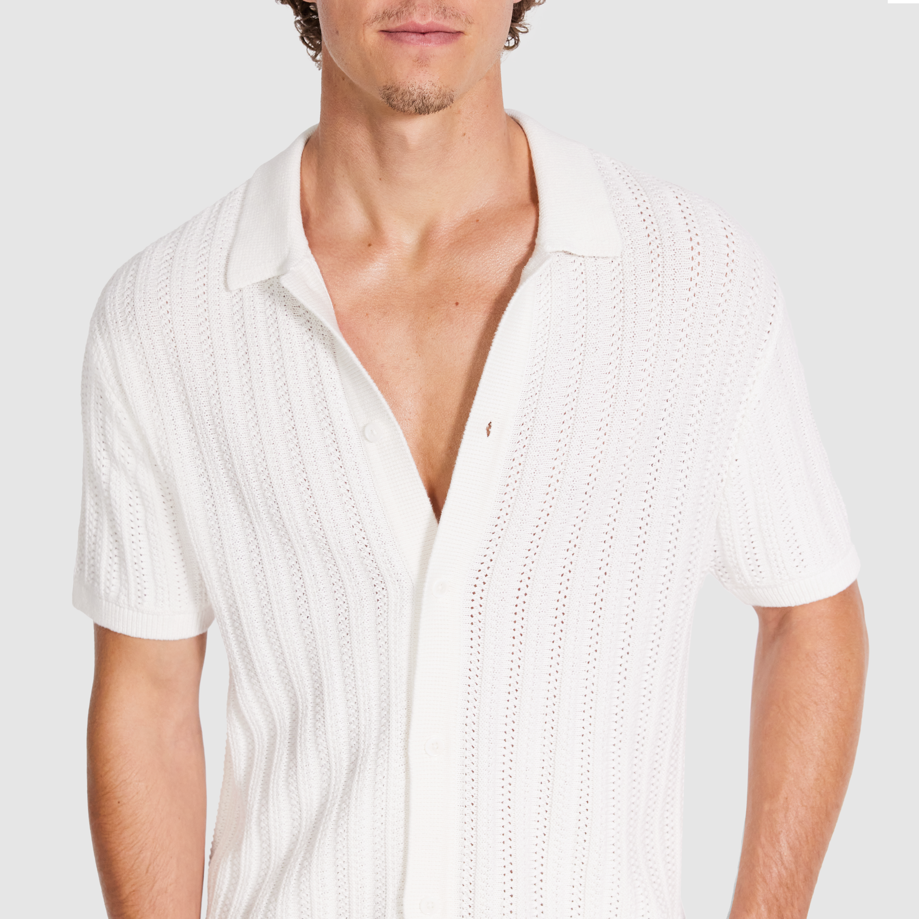 White Alvaro Knit Shirt