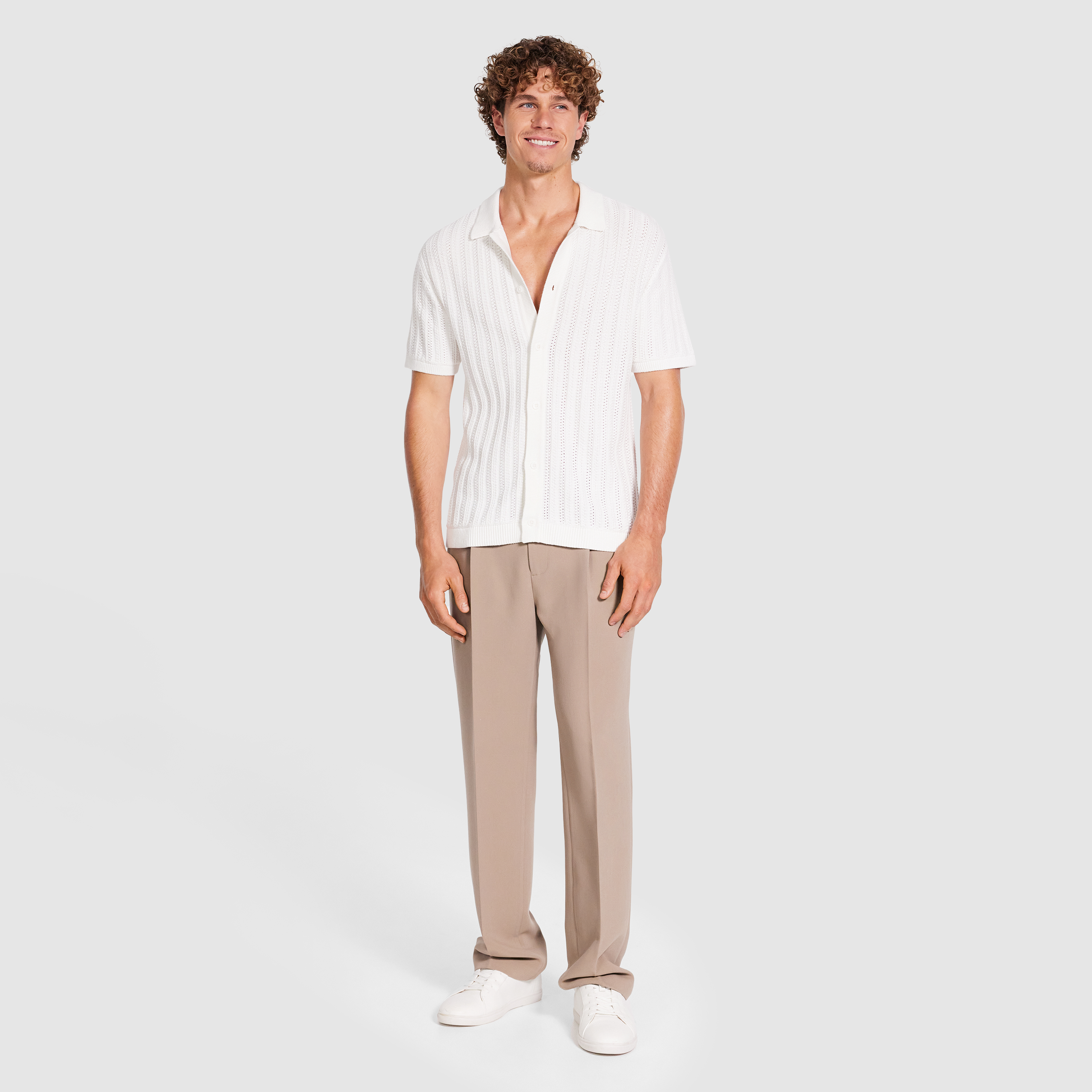 White Alvaro Knit Shirt