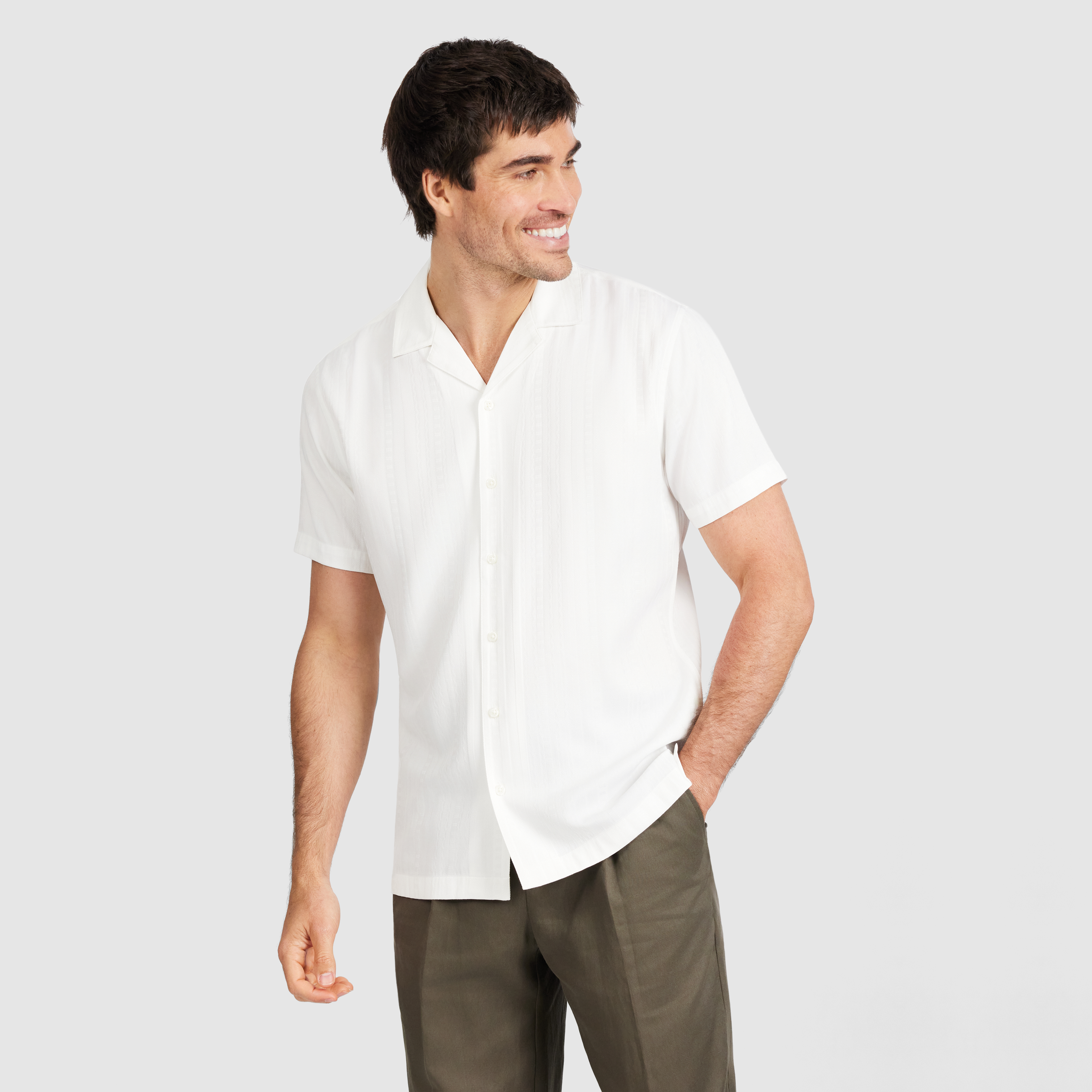 Ivory Cesar Stripe Shirt